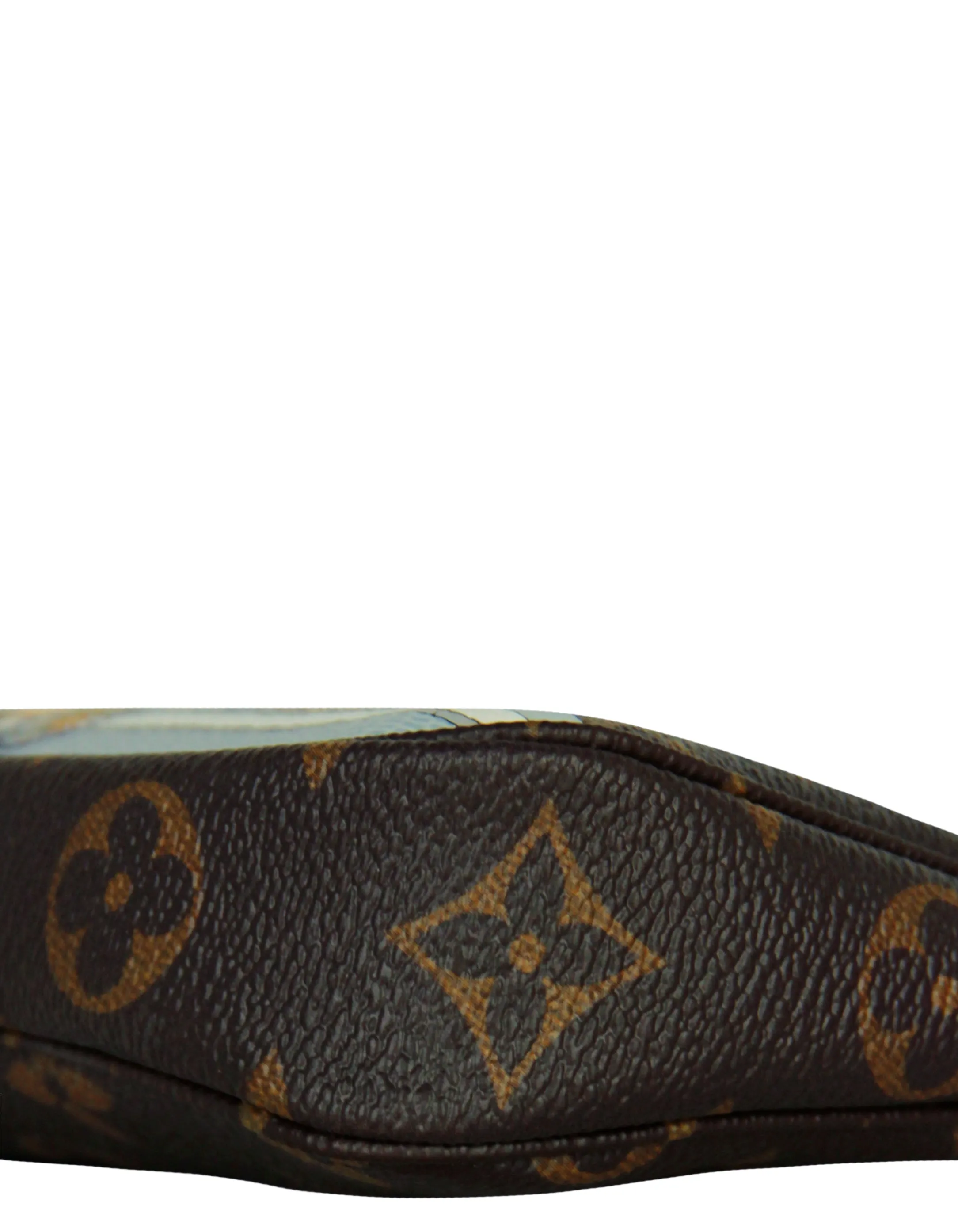 Louis Vuitton '22 Paris Vivienne Holiday Animation Monogram Mini Pochette Accessories Bag