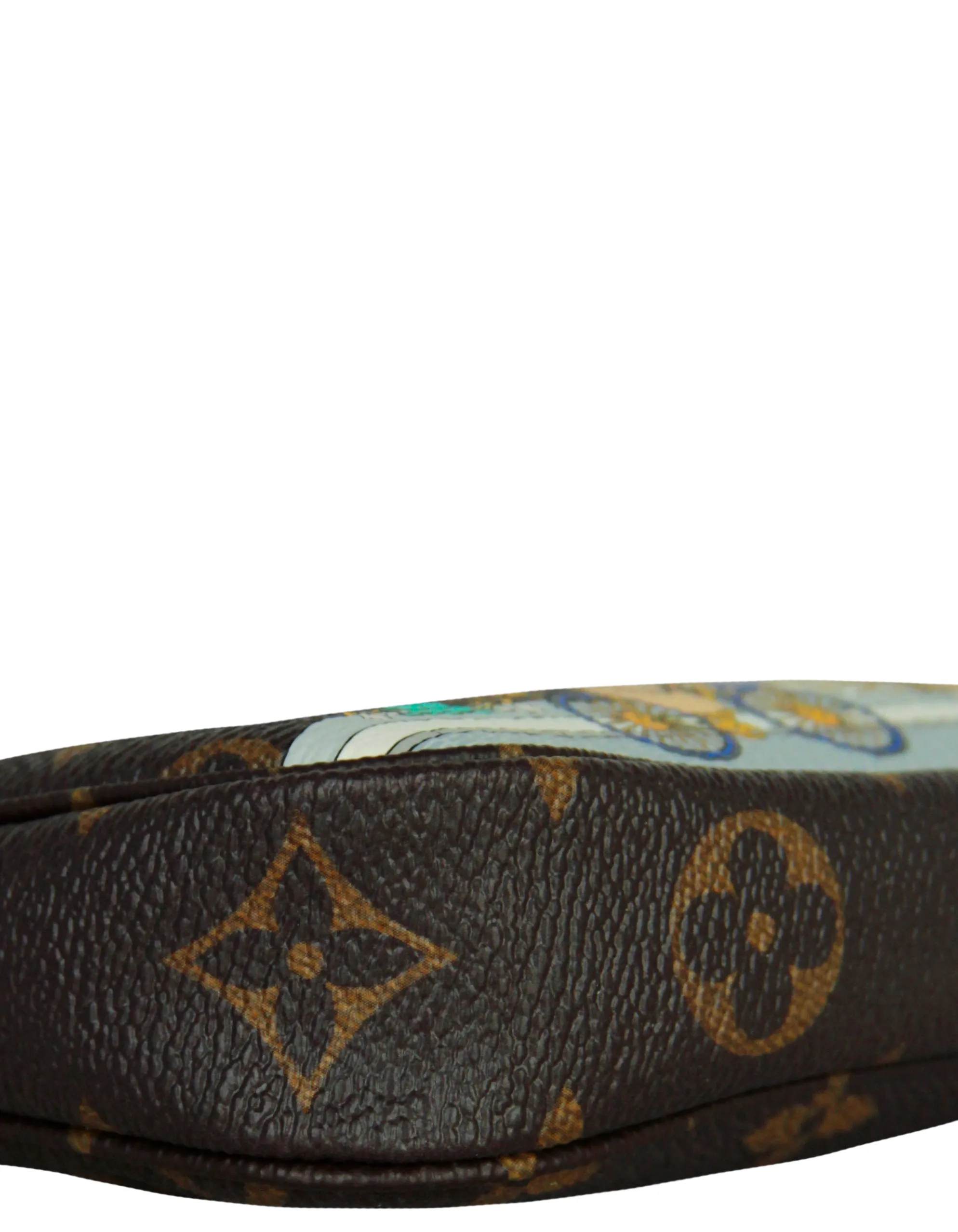 Louis Vuitton '22 Paris Vivienne Holiday Animation Monogram Mini Pochette Accessories Bag