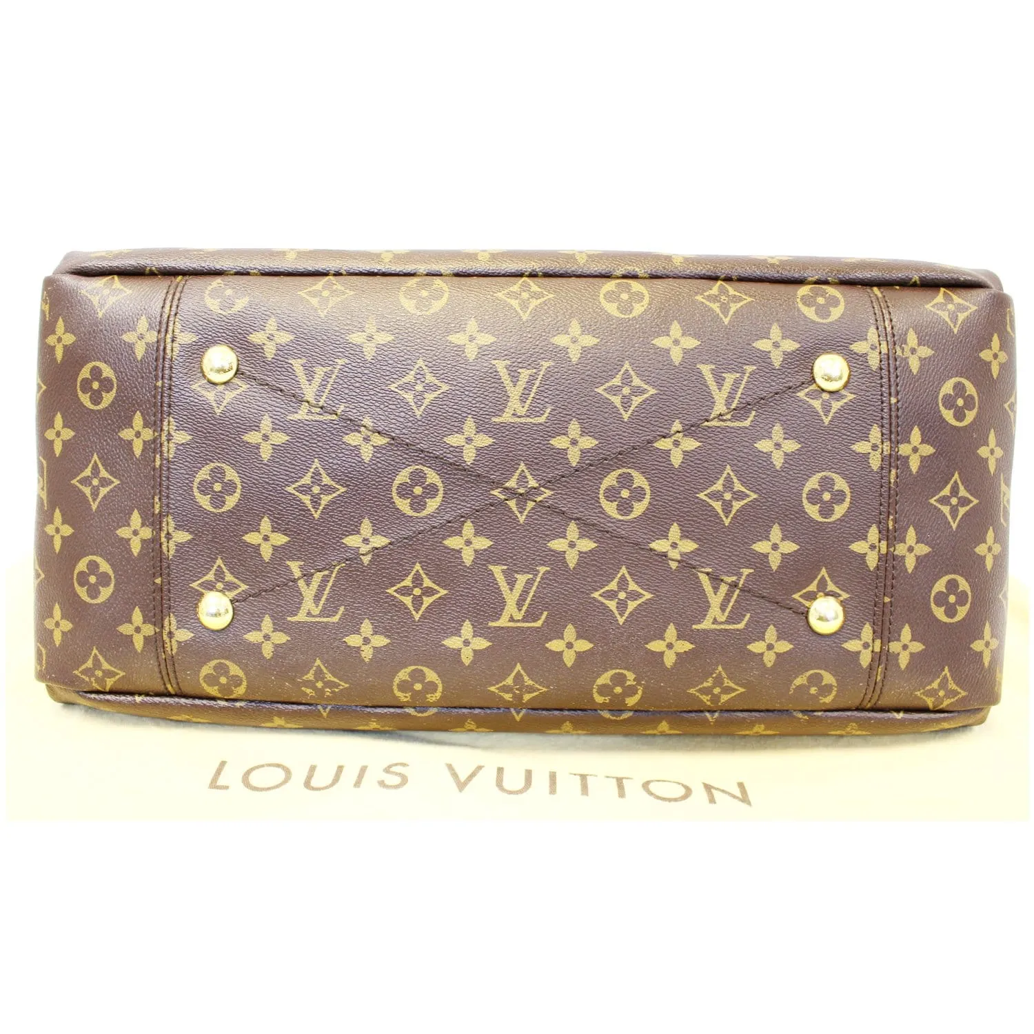 LOUIS VUITTON Artsy MM Monogram Canvas Shoulder Bag Brown
