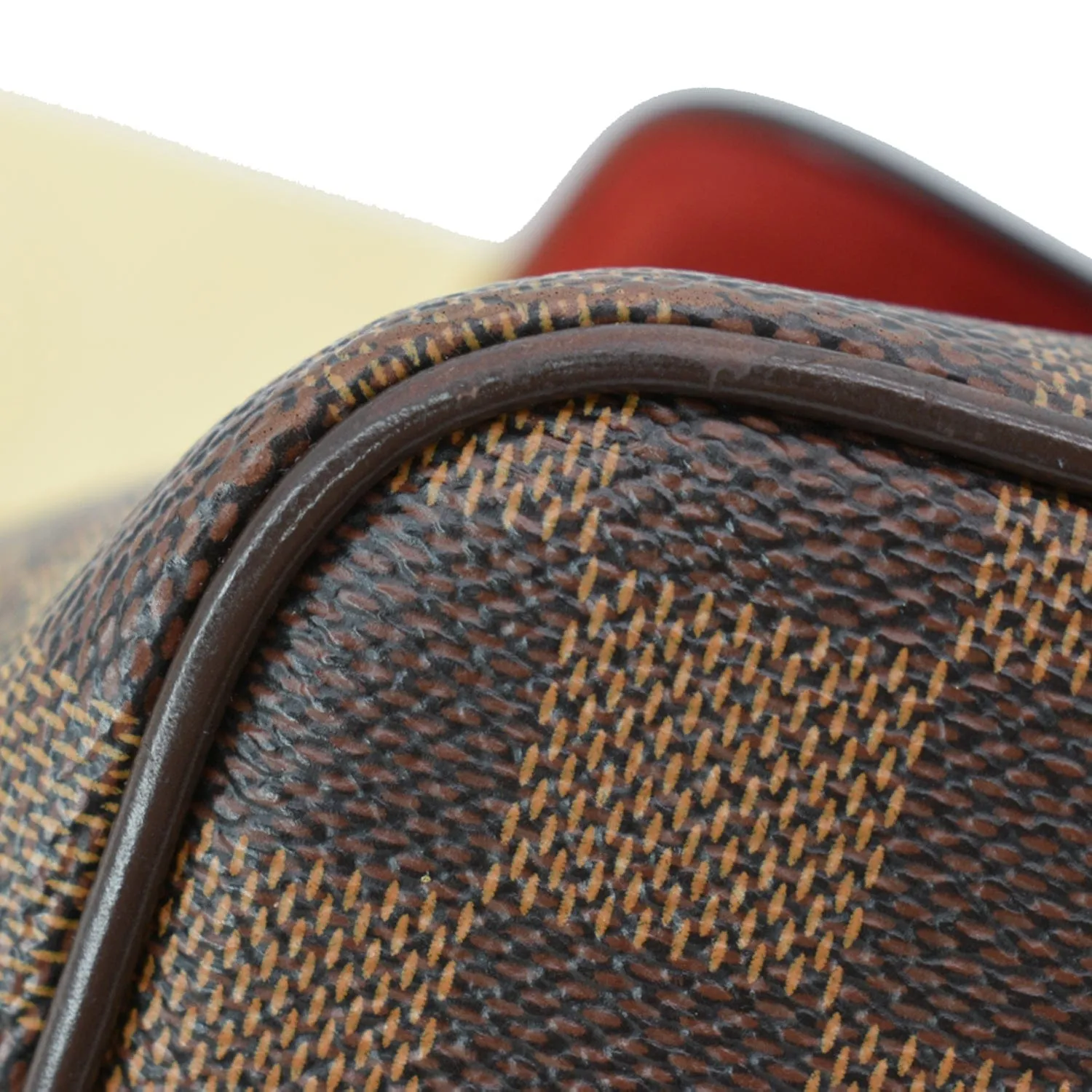 LOUIS VUITTON Bergamo PM Damier Ebene Shoulder Bag Brown