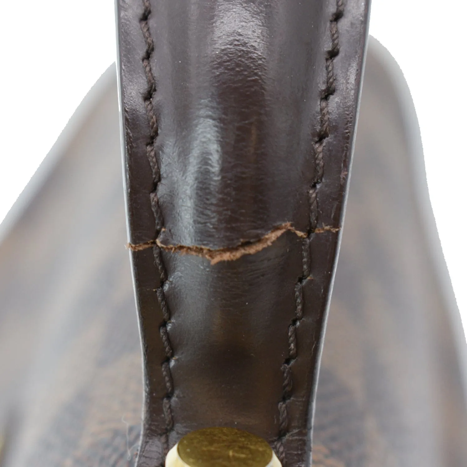 LOUIS VUITTON Bergamo PM Damier Ebene Shoulder Bag Brown