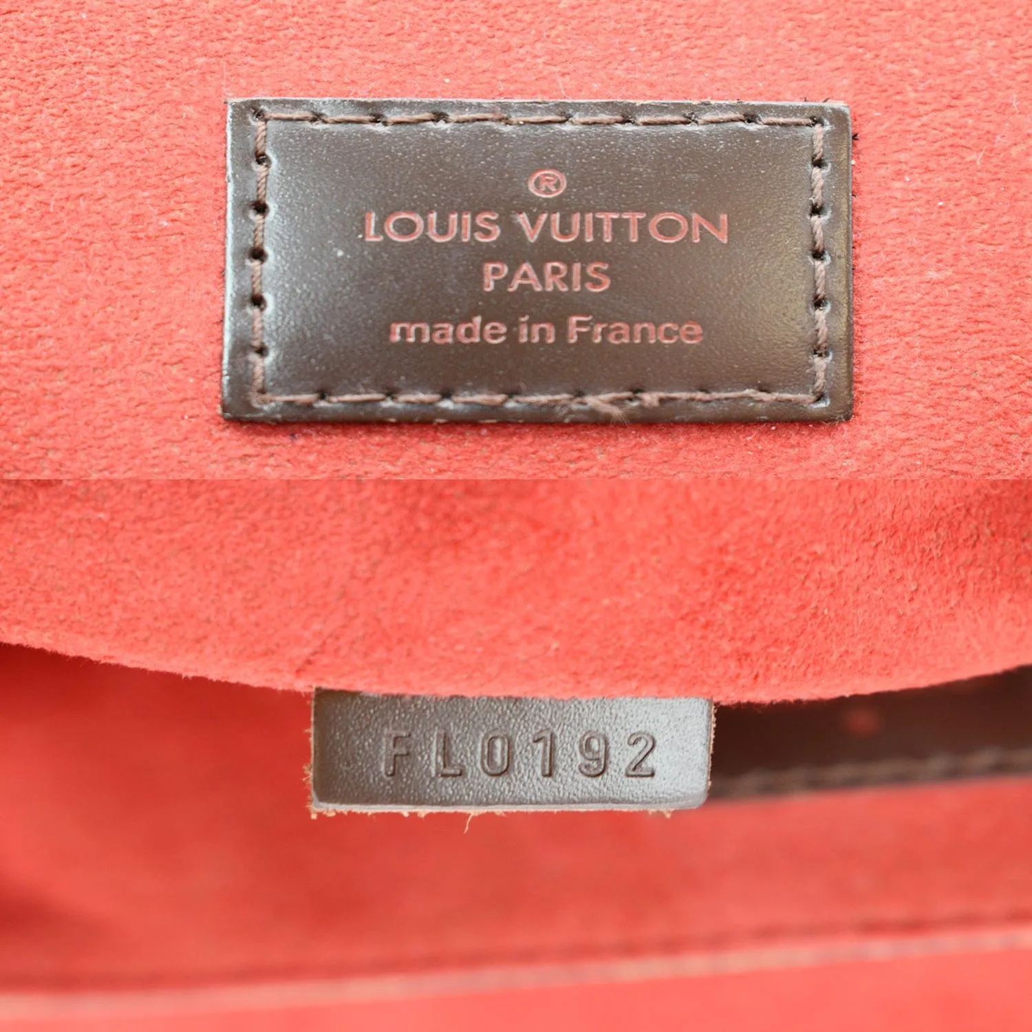 LOUIS VUITTON Bergamo PM Damier Ebene Shoulder Bag Brown