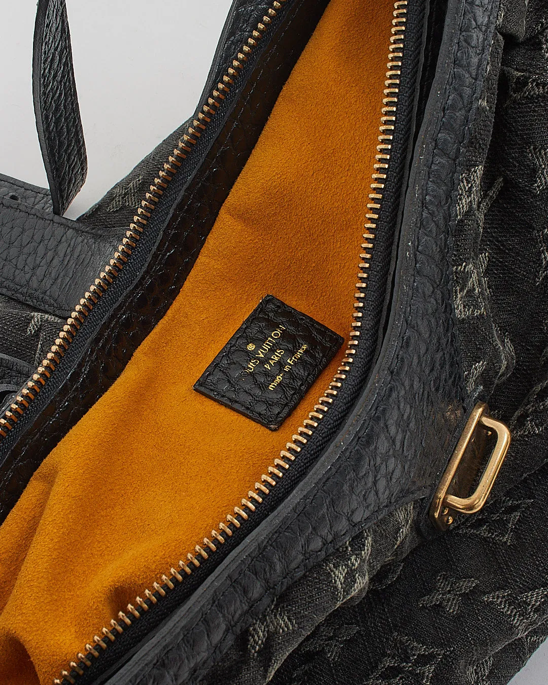 Louis Vuitton Black Monogram Denim Mahina XS Shoulder Bag