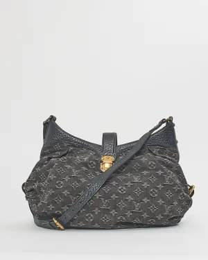 Louis Vuitton Black Monogram Denim Mahina XS Shoulder Bag