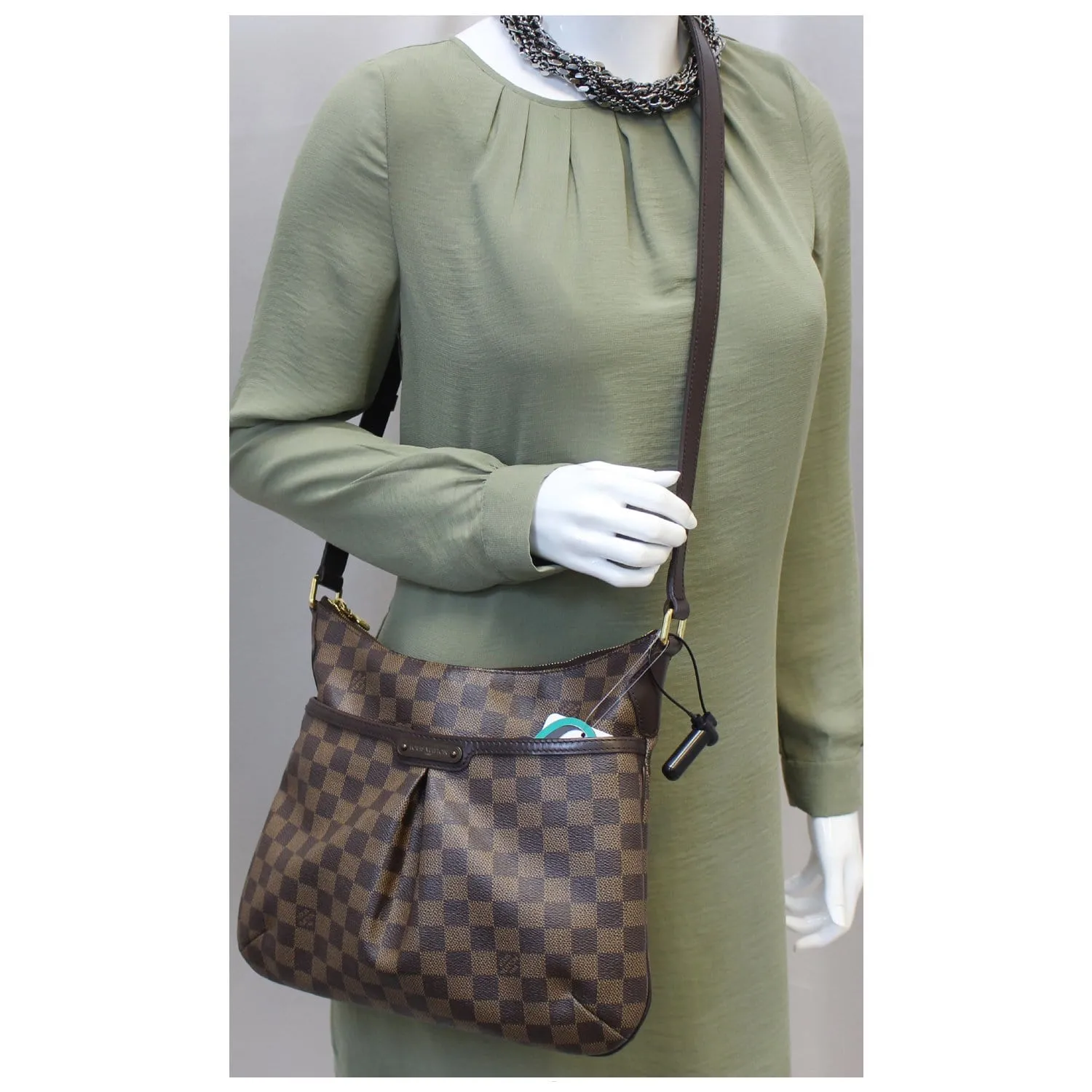 LOUIS VUITTON Bloomsbury PM Damier Ebene Shoulder Bag