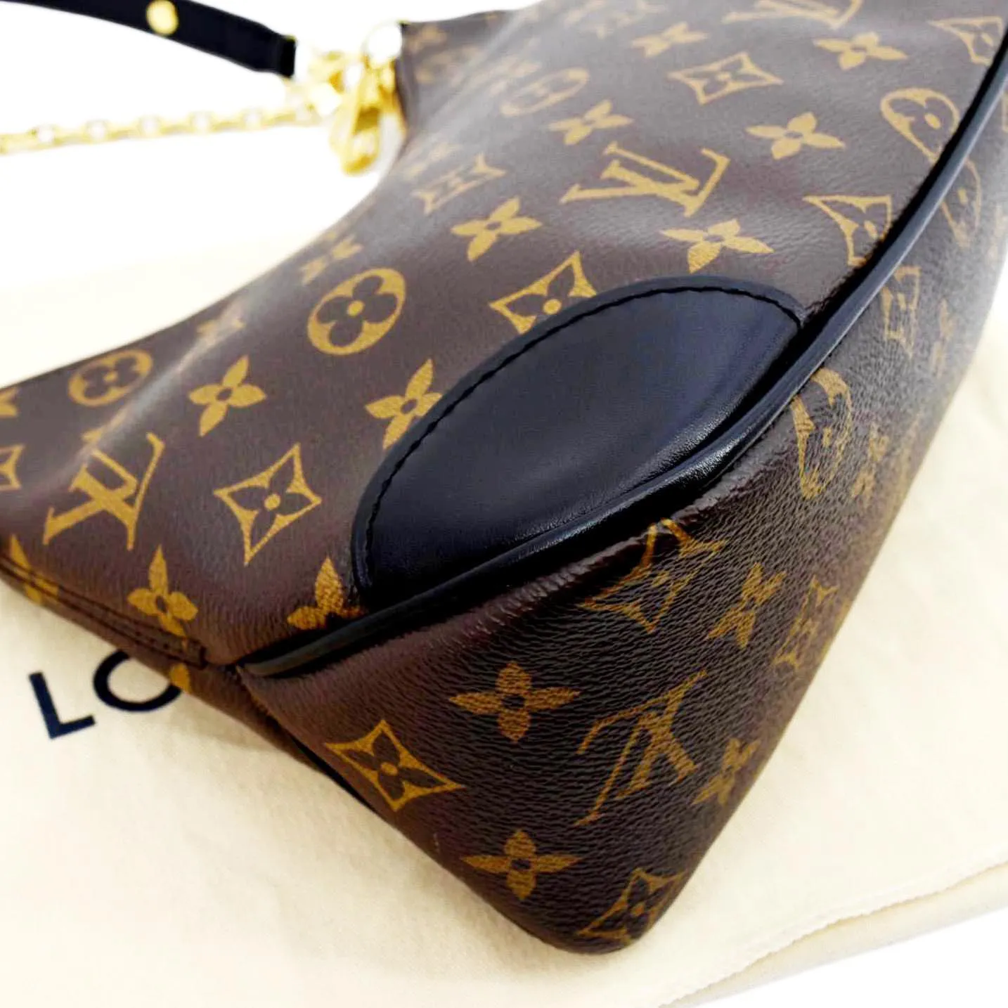 LOUIS VUITTON Boulogne NM Monogram Canvas Shoulder Bag Brown