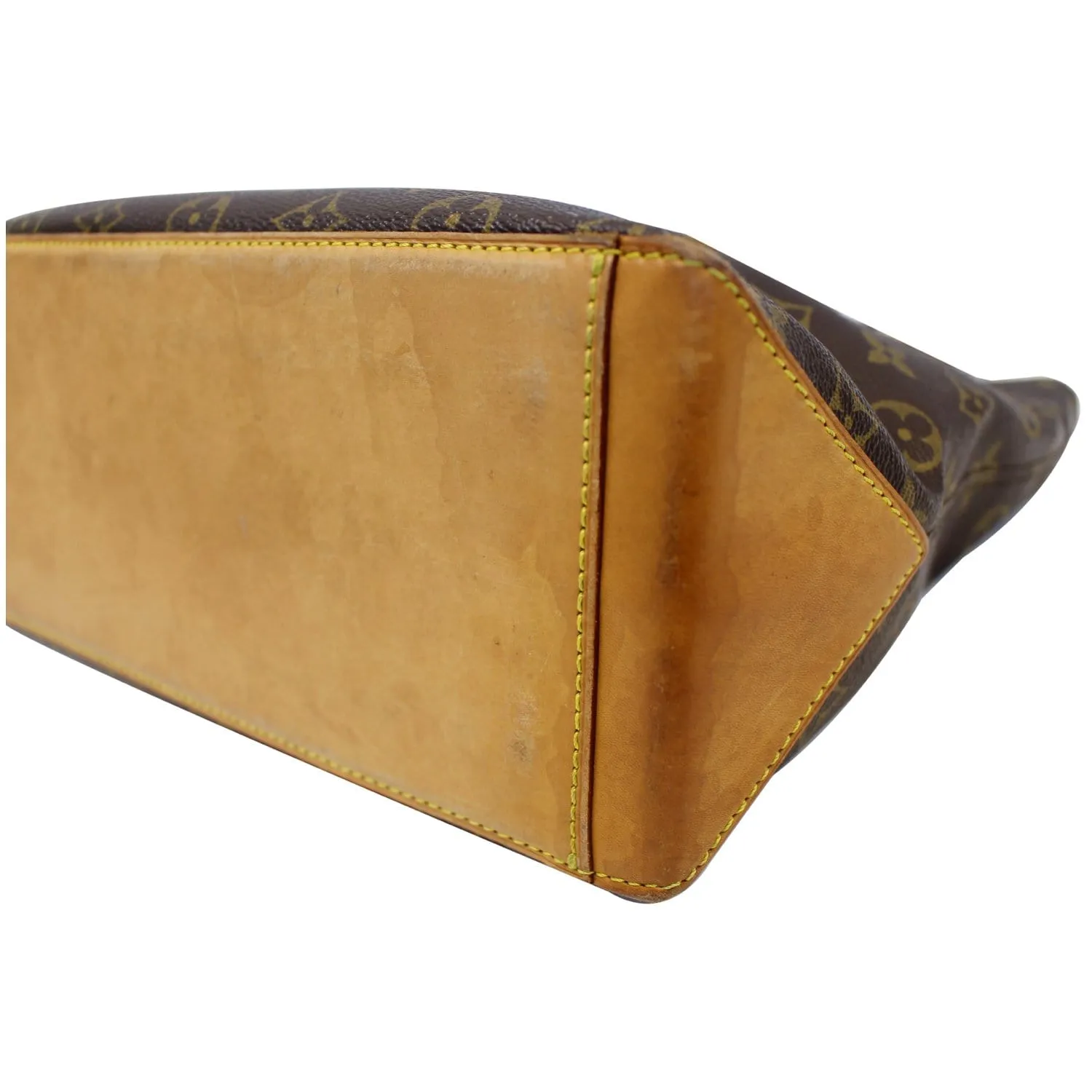 LOUIS VUITTON Cabas Piano Monogram Canvas Shoulder Bag Brown