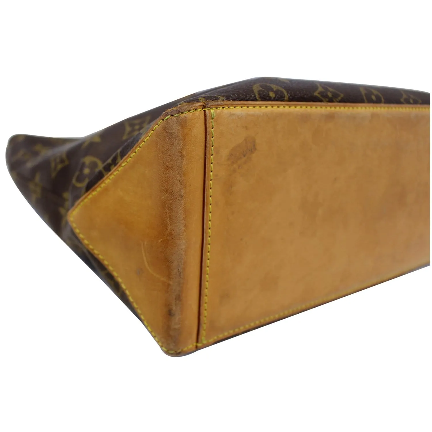 LOUIS VUITTON Cabas Piano Monogram Canvas Shoulder Bag Brown