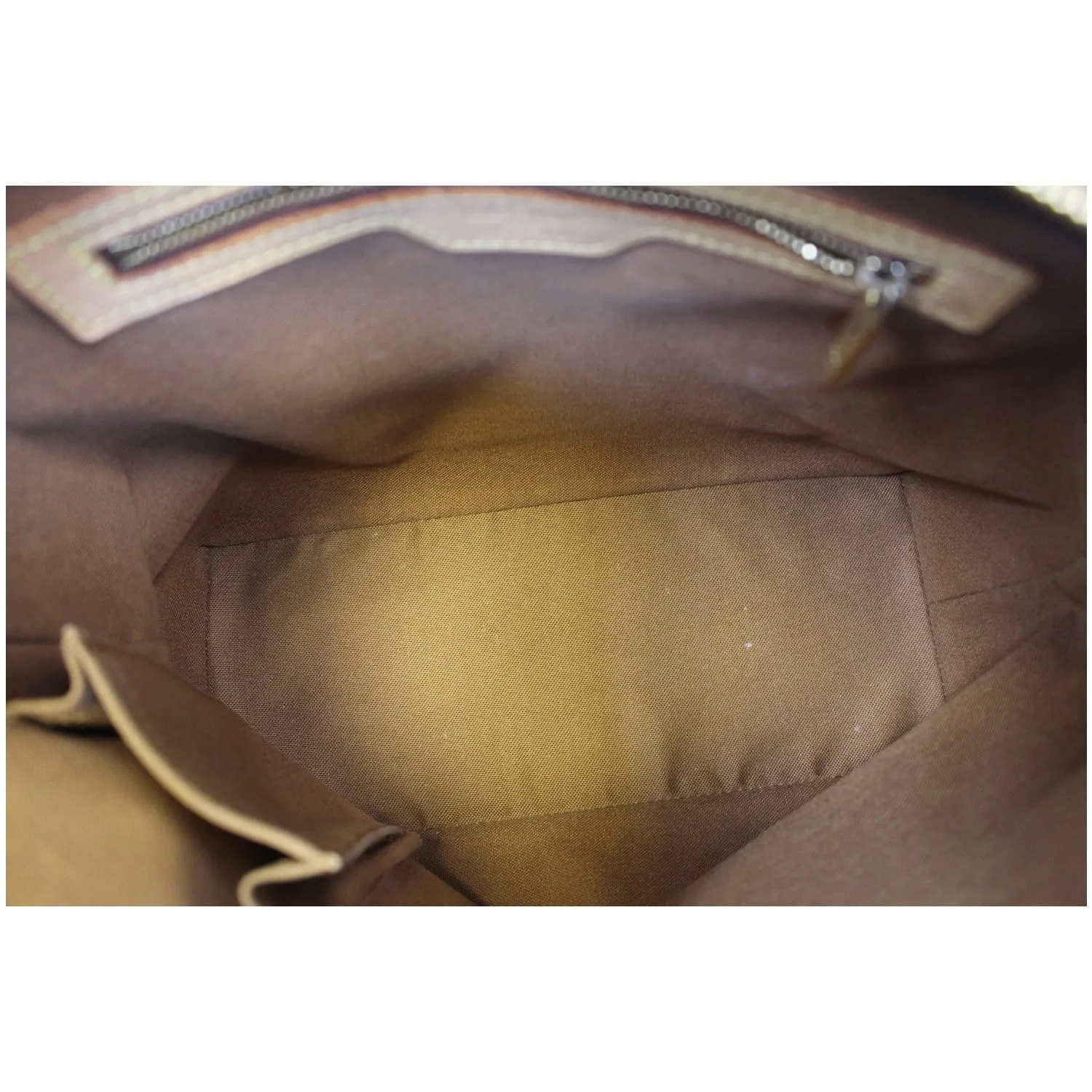 LOUIS VUITTON Cabas Piano Monogram Canvas Shoulder Bag Brown
