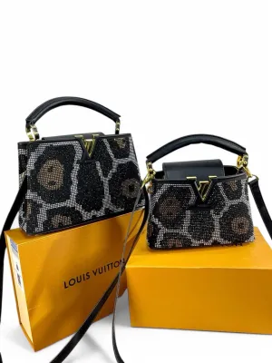 Louis Vuitton C'apucines Mini & BB Bags – Crystal Embellished Black