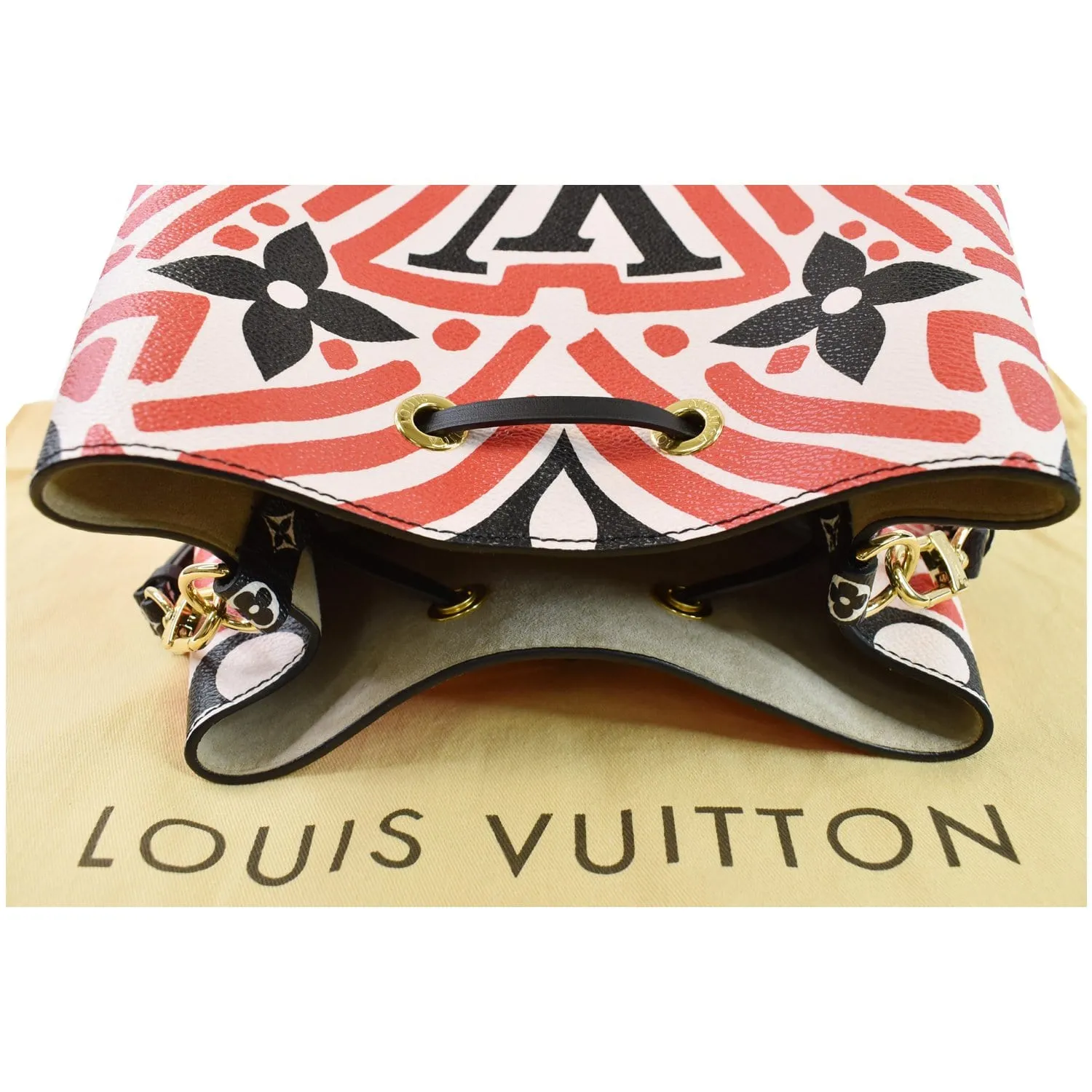 LOUIS VUITTON Crafty NeoNoe MM Monogram Canvas Shoulder Bag Red - 25% OFF