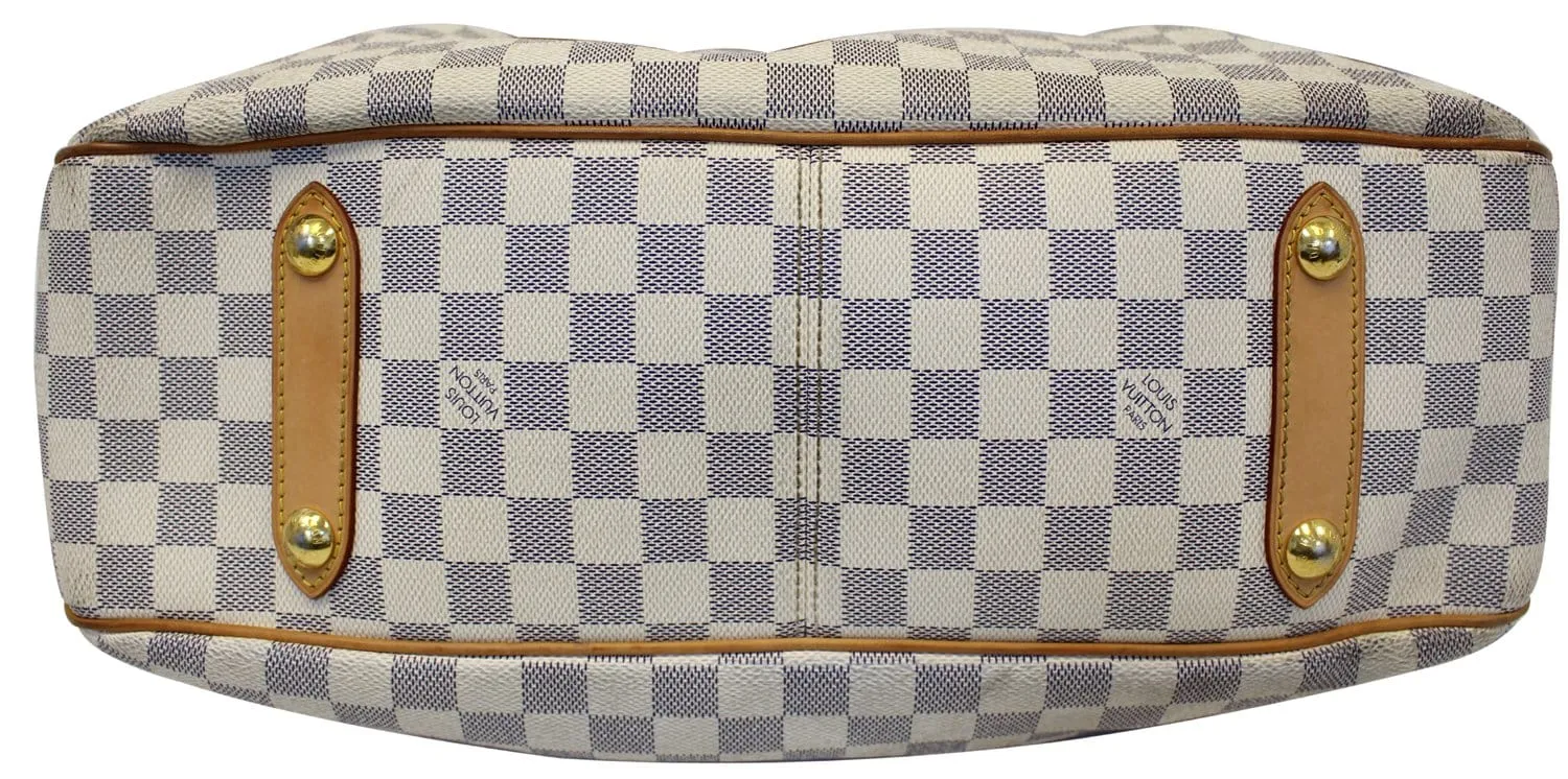 LOUIS VUITTON Damier Azur Siracusa GM Shoulder Handbag