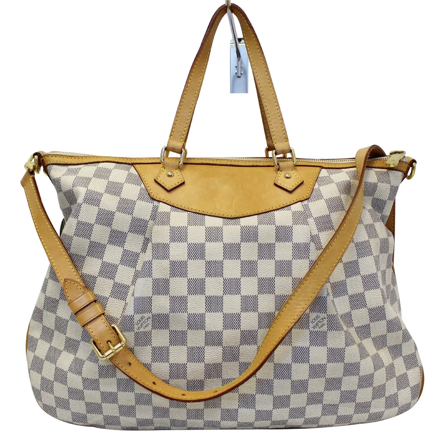 LOUIS VUITTON Damier Azur Siracusa GM Shoulder Handbag