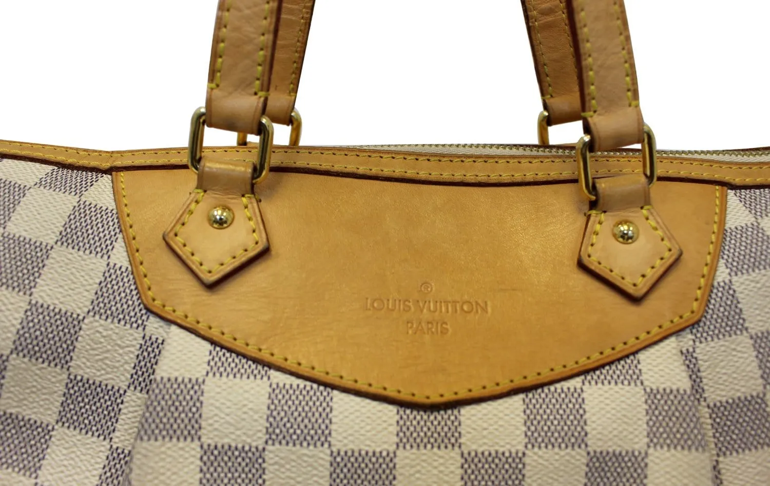 LOUIS VUITTON Damier Azur Siracusa GM Shoulder Handbag