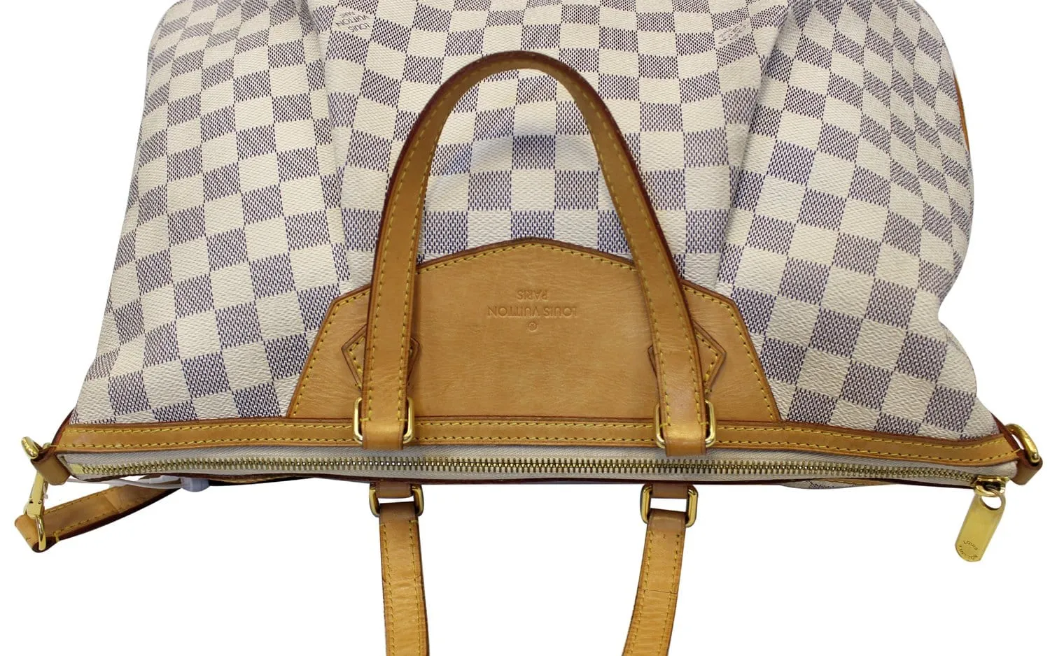 LOUIS VUITTON Damier Azur Siracusa GM Shoulder Handbag