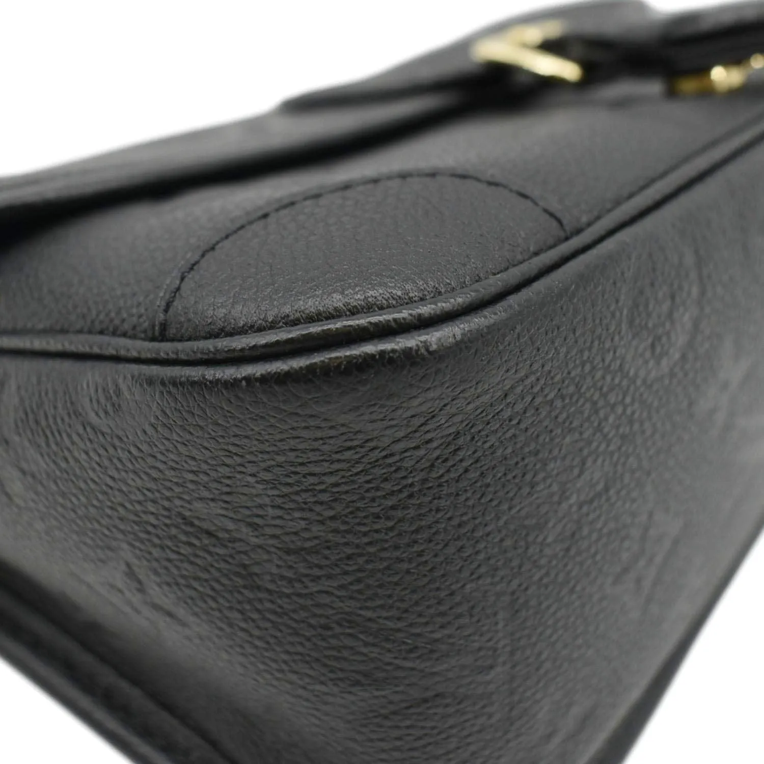 LOUIS VUITTON Diane Monogram Empreinte Leather Crossbody Bag Black