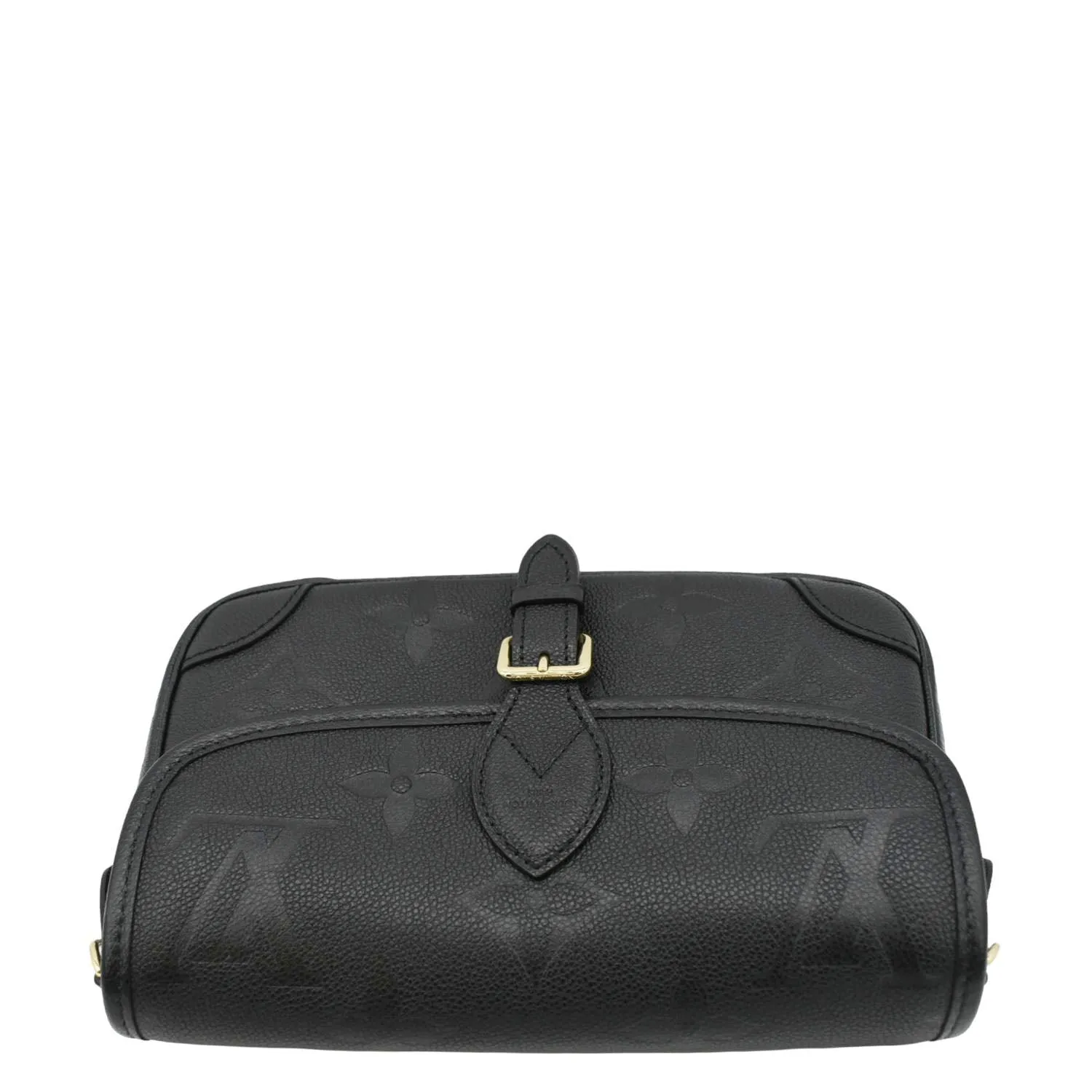 LOUIS VUITTON Diane Monogram Empreinte Leather Crossbody Bag Black
