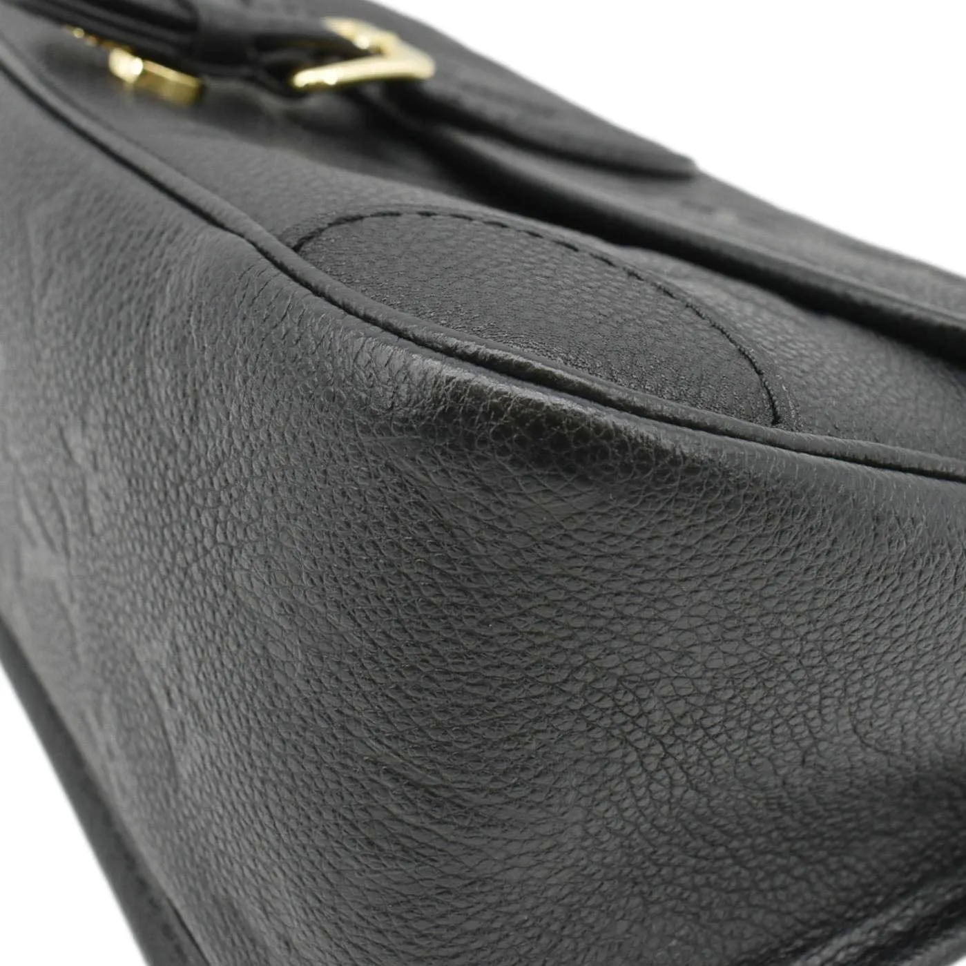 LOUIS VUITTON Diane Monogram Empreinte Leather Crossbody Bag Black