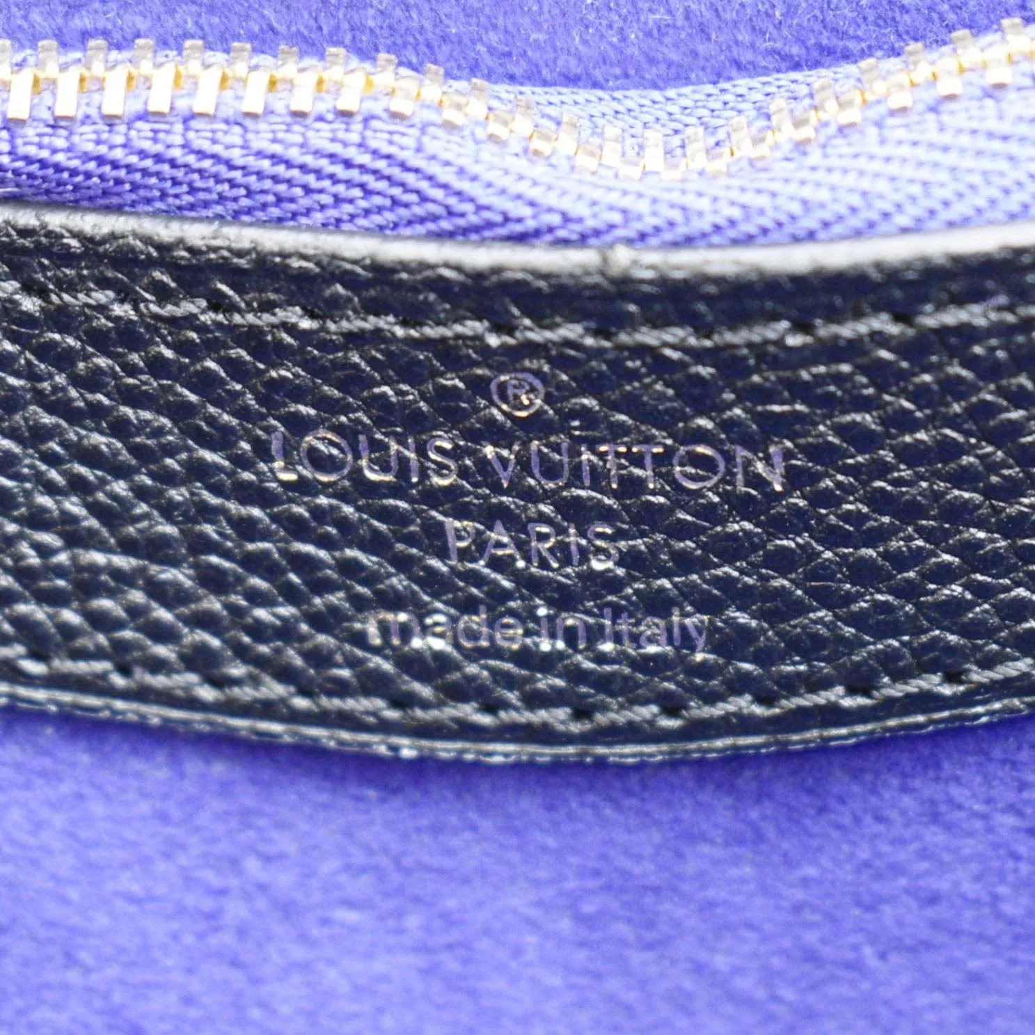 LOUIS VUITTON Diane Monogram Empreinte Leather Crossbody Bag Black