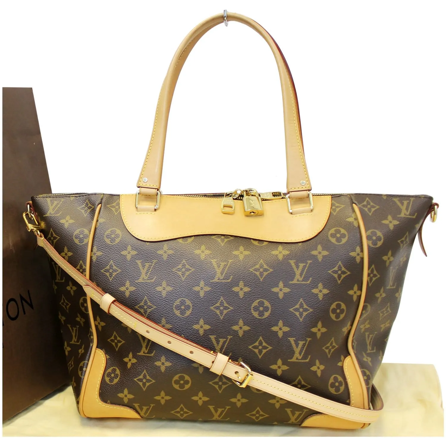 LOUIS VUITTON Estrela MM NM Monogram Canvas Brown Shoulder Bag