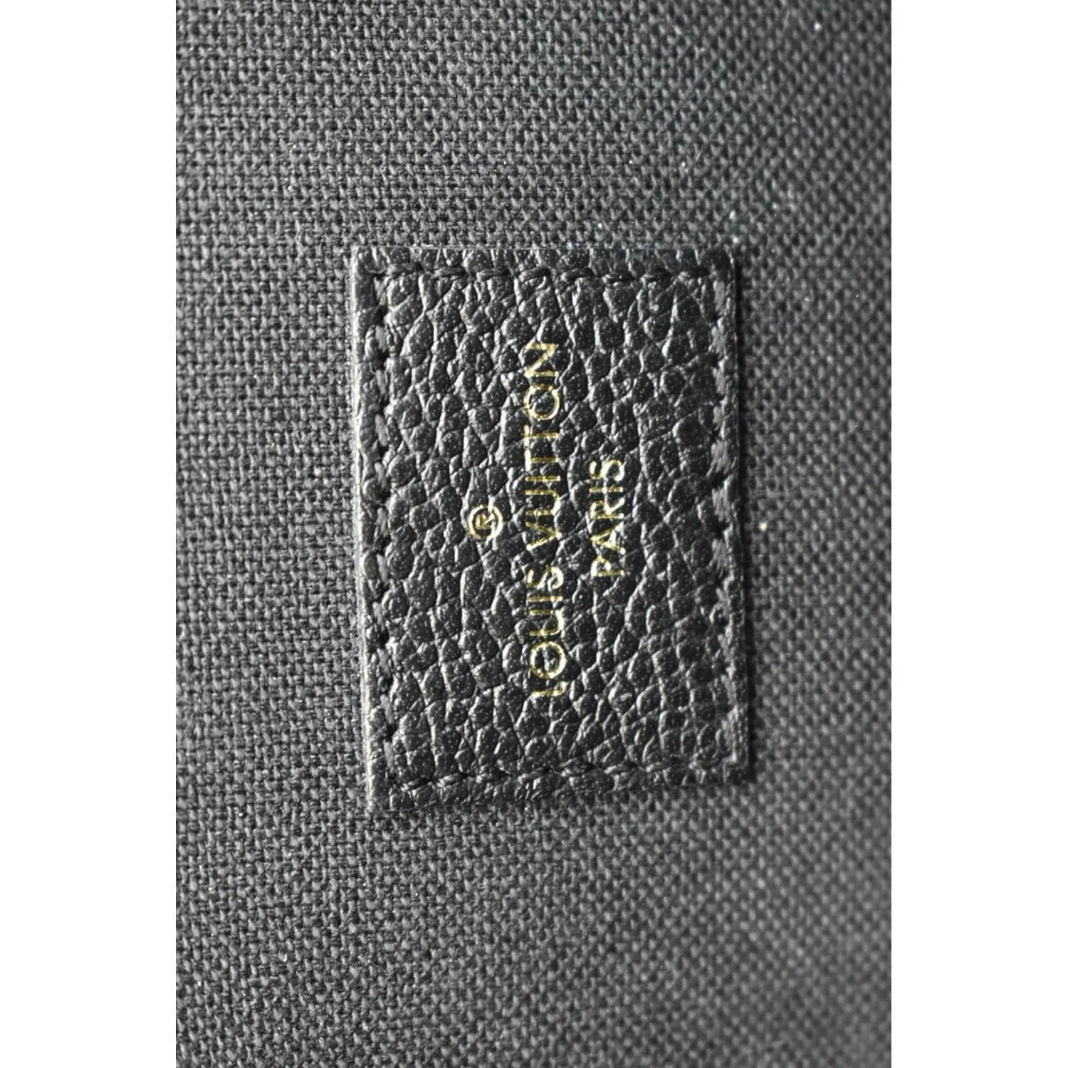 LOUIS VUITTON Felicie Monogram Empreinte Chain Pochette Crossbody Bag Black