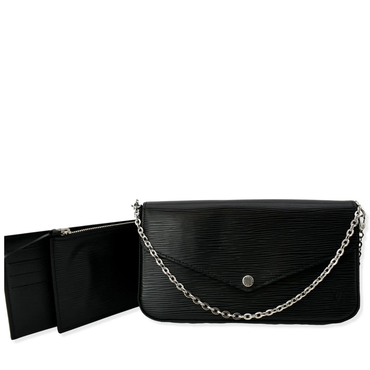 LOUIS VUITTON Felicie Pochette Epi Crossbody Bag Black - Hot Deals