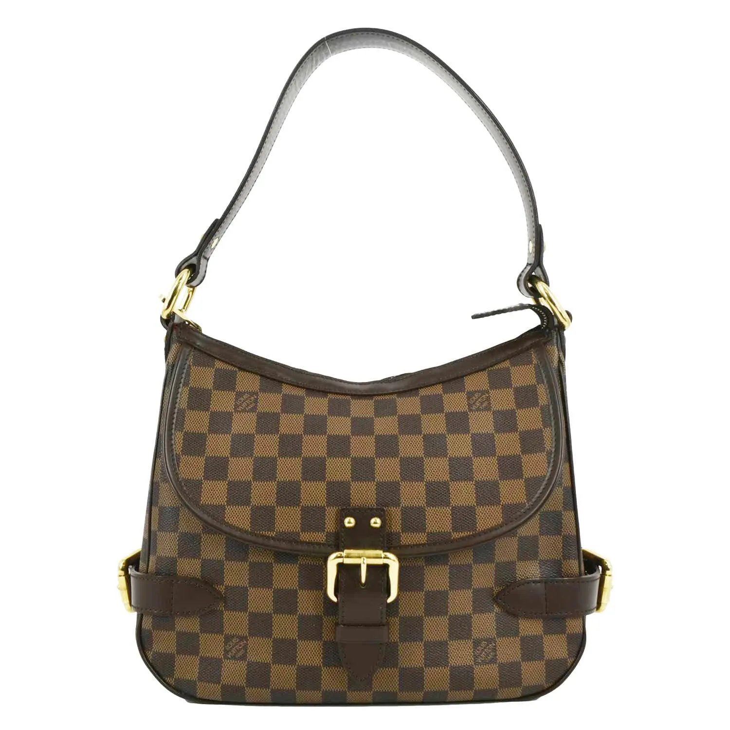 LOUIS VUITTON Highbury Damier Ebene Shoulder Bag Brown