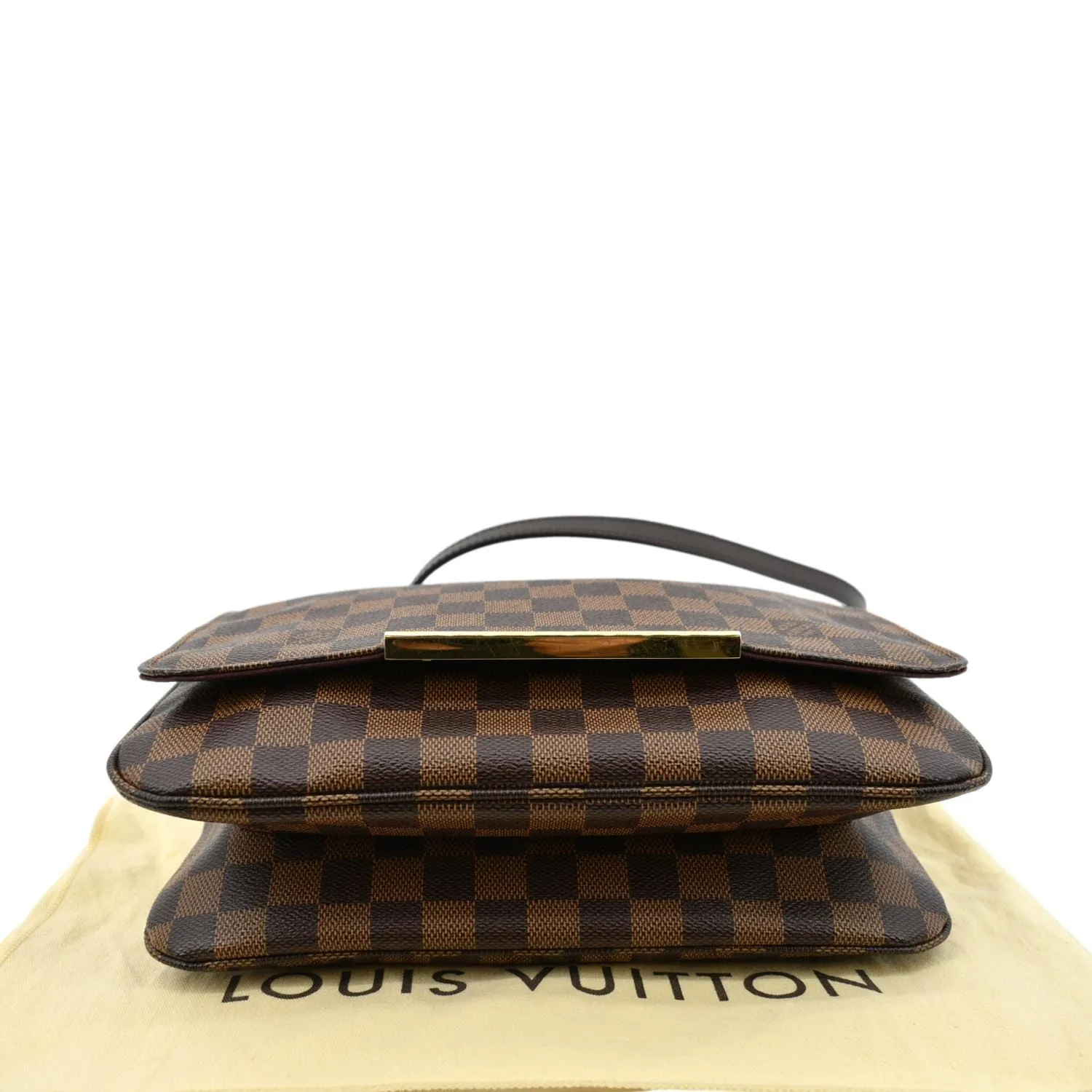 LOUIS VUITTON Hoxton GM Damier Ebene Crossbody Bag Brown