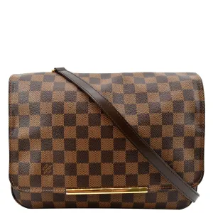 LOUIS VUITTON Hoxton GM Damier Ebene Crossbody Bag Brown