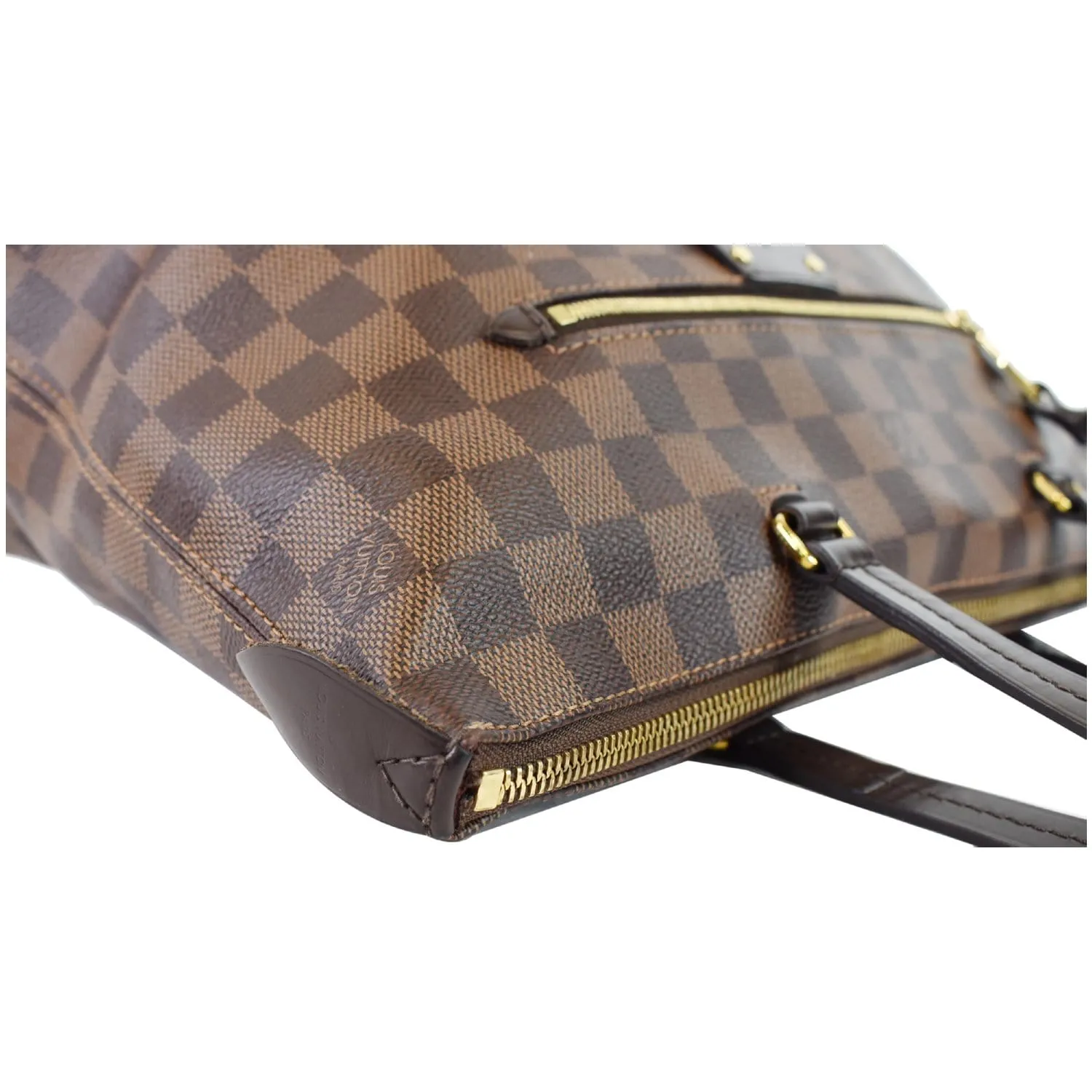 LOUIS VUITTON Iena PM Damier Ebene Shoulder Bag Brown