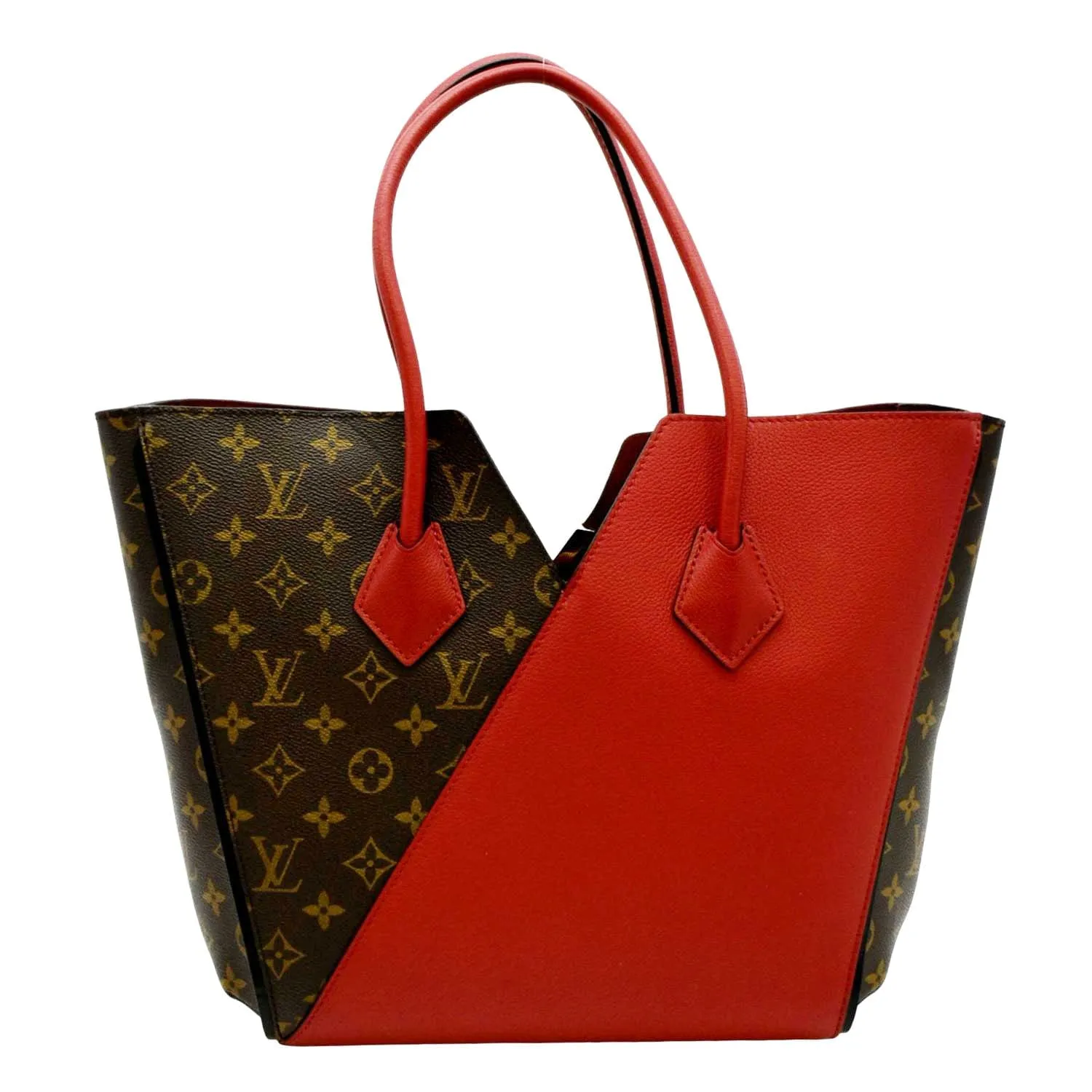 LOUIS VUITTON Kimono MM Monogram Canvas Shoulder Bag Red