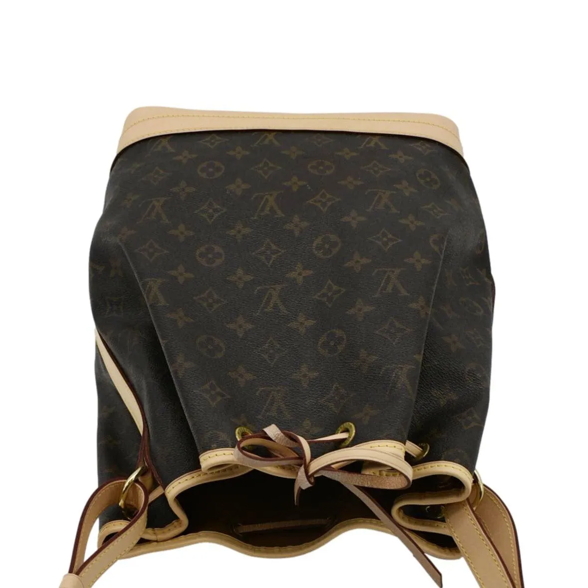 LOUIS VUITTON  Large Noe Monogram Canvas Shoulder Bag Brown