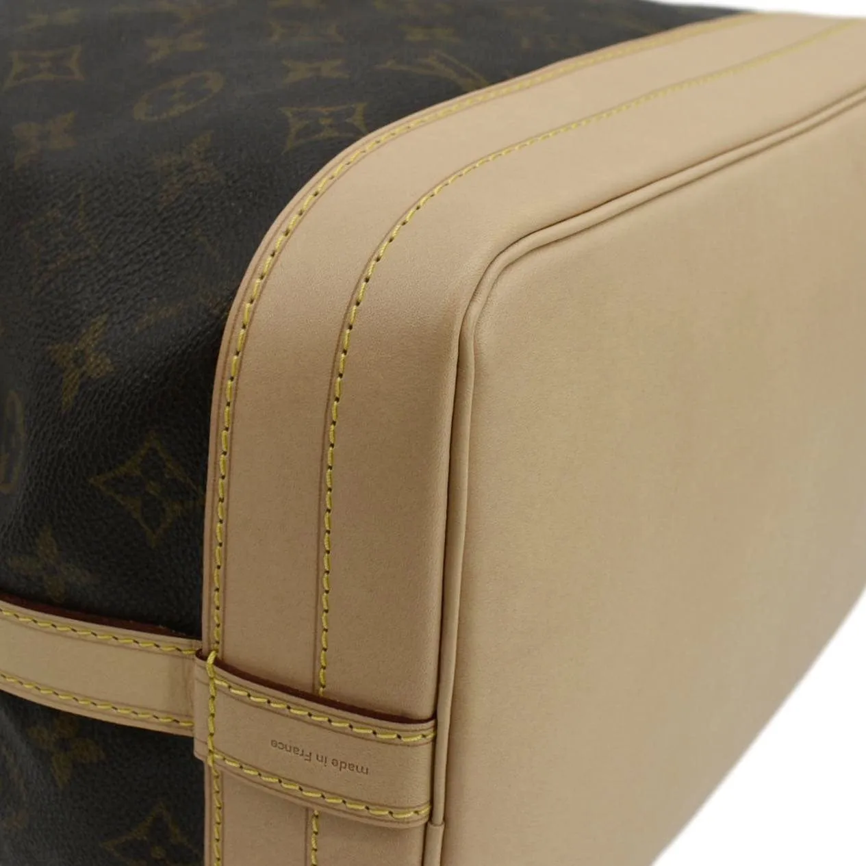 LOUIS VUITTON  Large Noe Monogram Canvas Shoulder Bag Brown