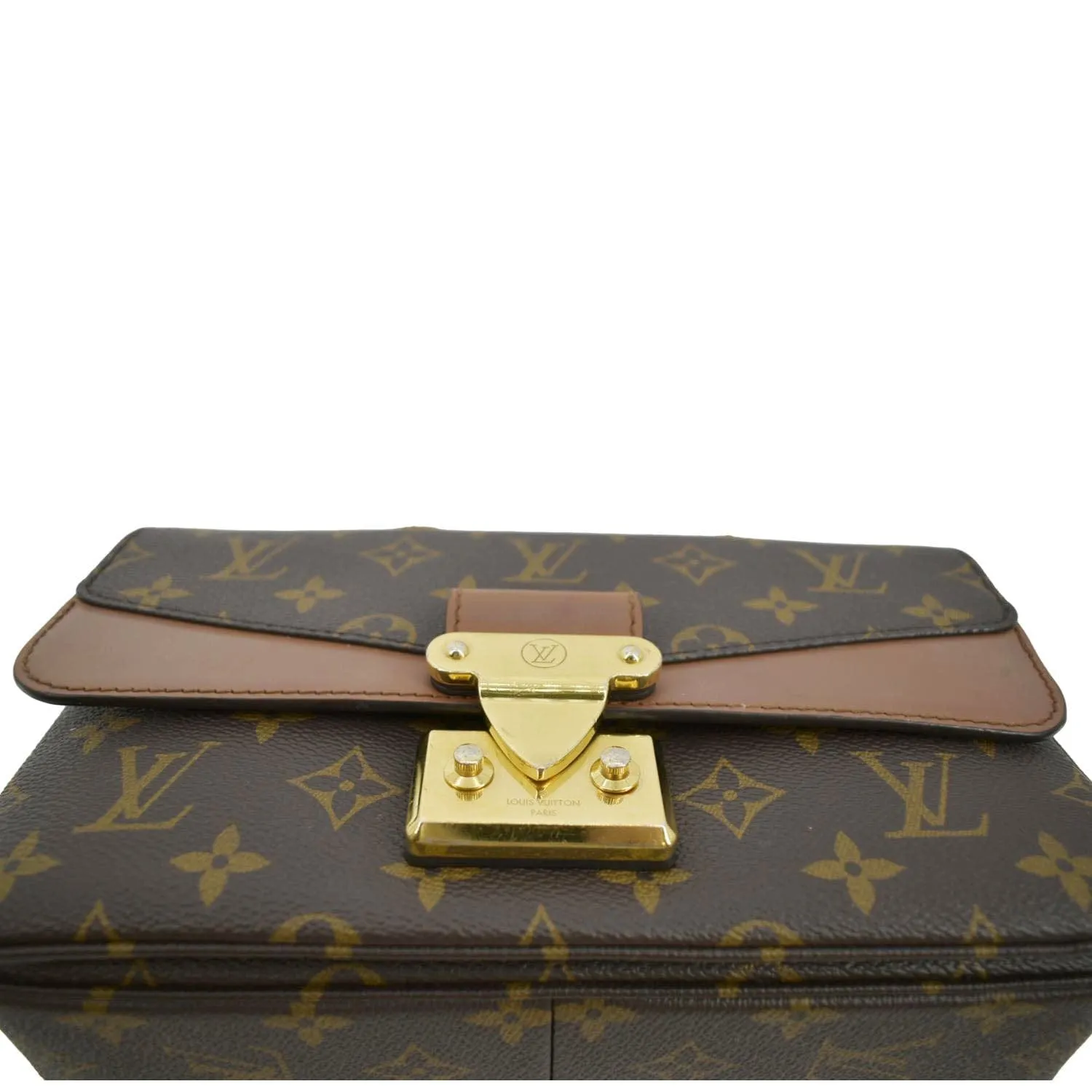 LOUIS VUITTON Marceau Monogram Canvas Shoulder Bag Tan