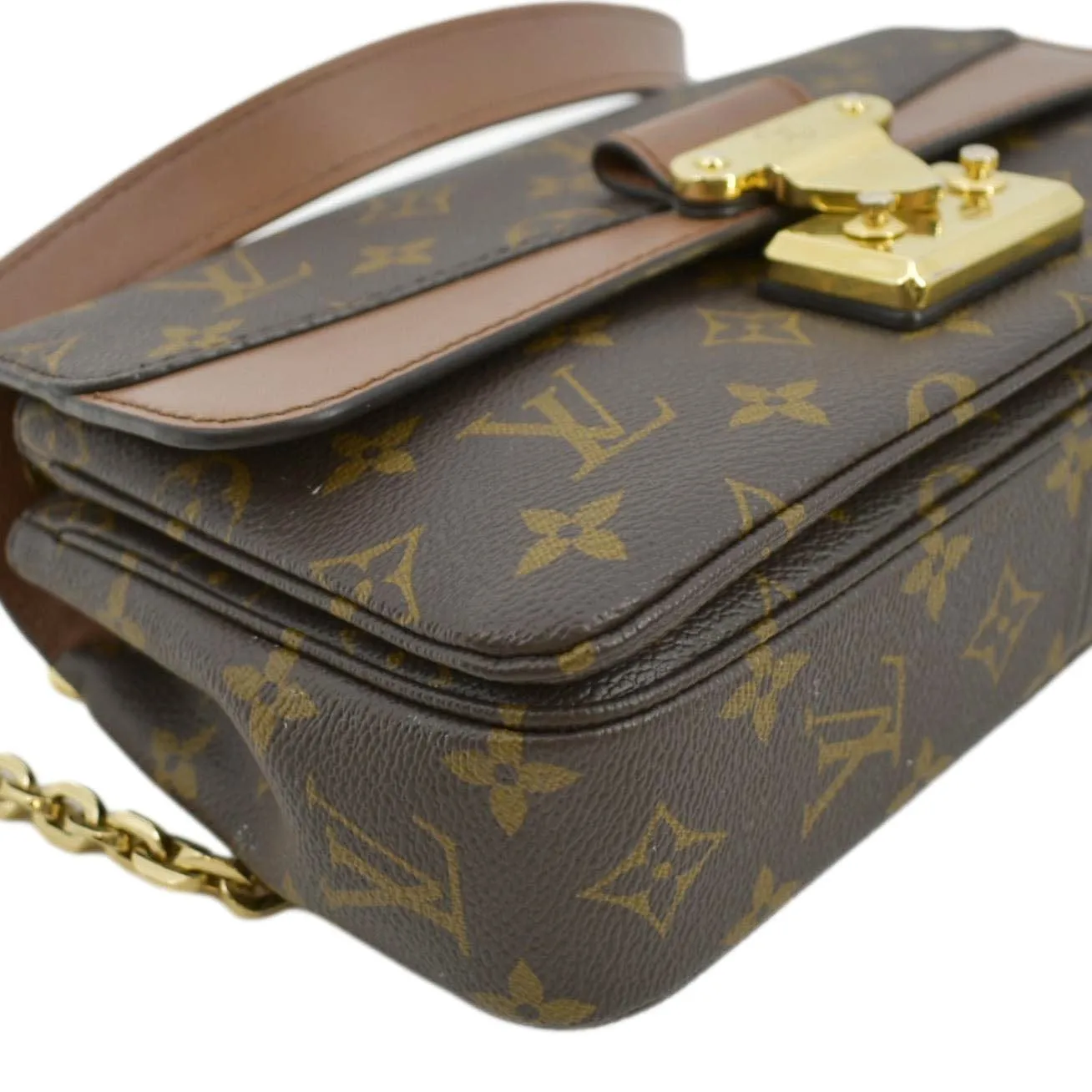 LOUIS VUITTON Marceau Monogram Canvas Shoulder Bag Tan