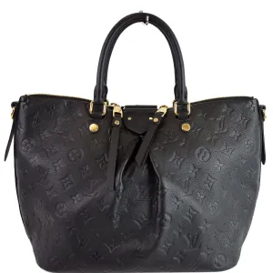 LOUIS VUITTON Mazarine MM Monogram Empreinte Shoulder Bag Black