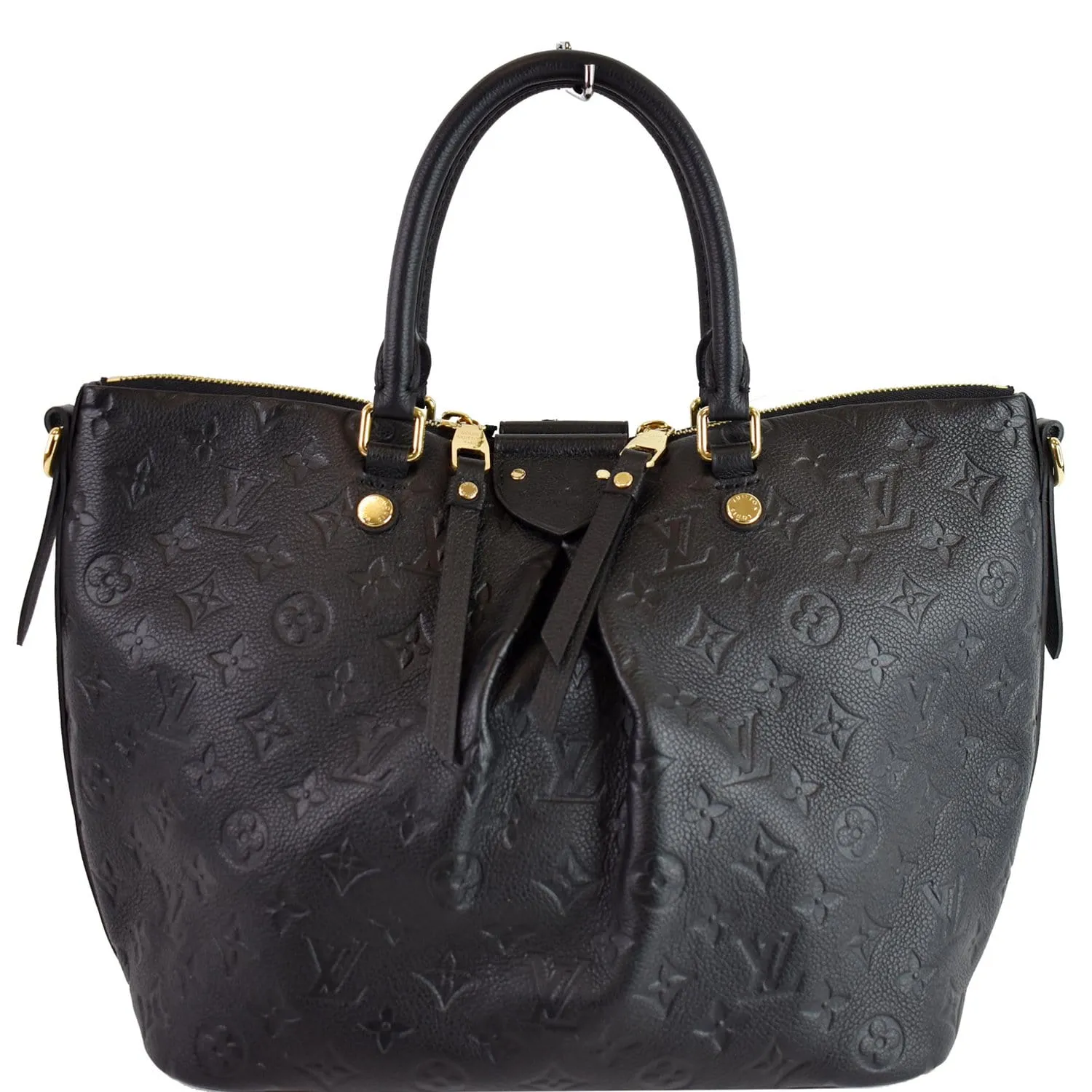 LOUIS VUITTON Mazarine MM Monogram Empreinte Shoulder Bag Black