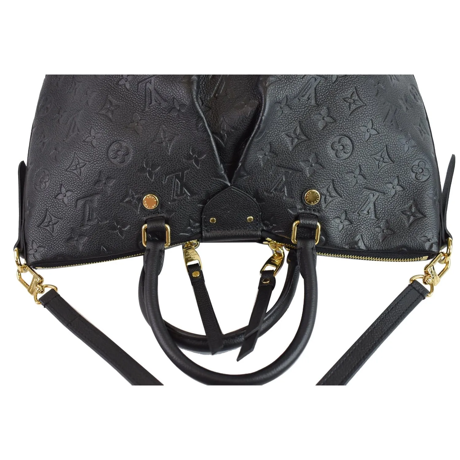 LOUIS VUITTON Mazarine MM Monogram Empreinte Shoulder Bag Black