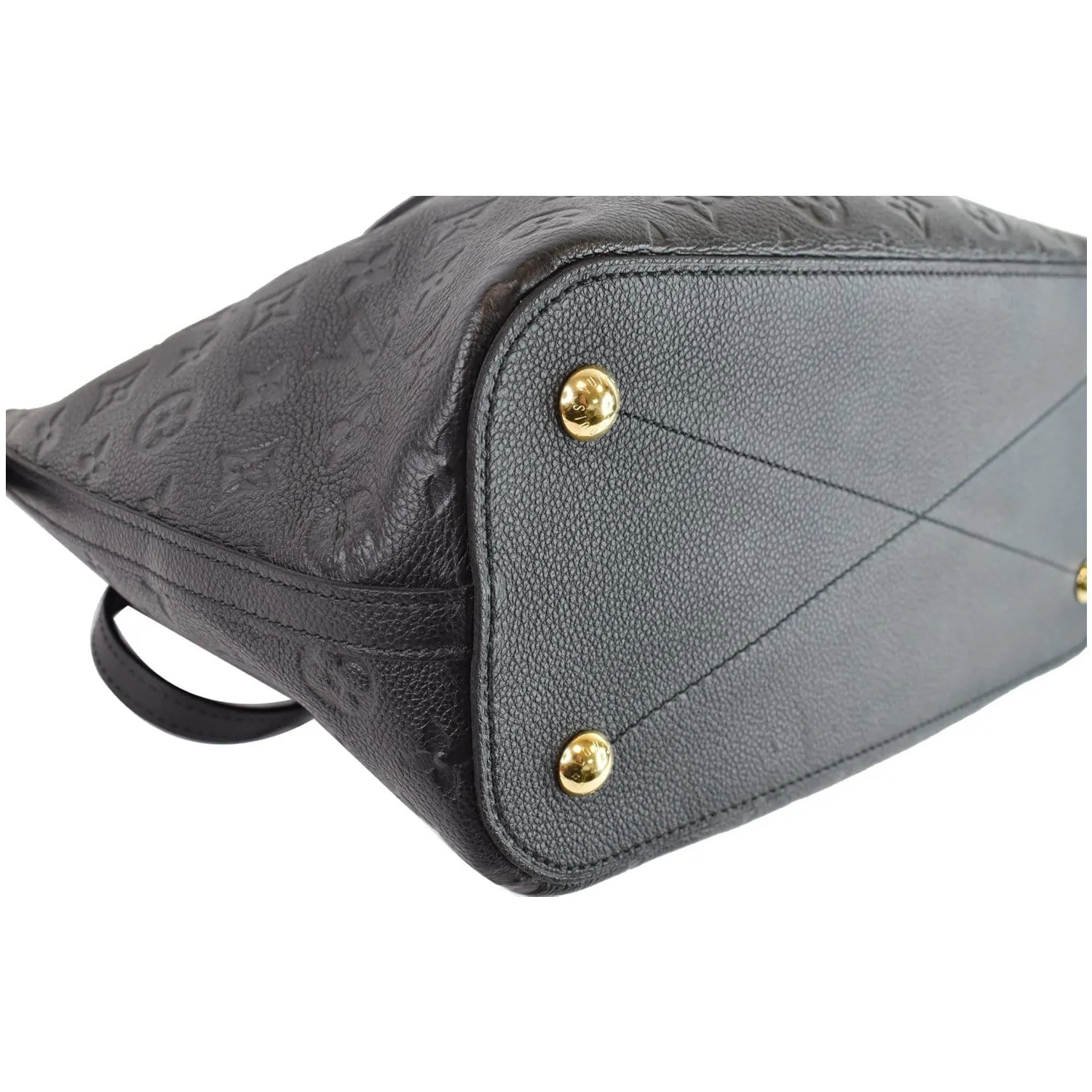 LOUIS VUITTON Mazarine MM Monogram Empreinte Shoulder Bag Black
