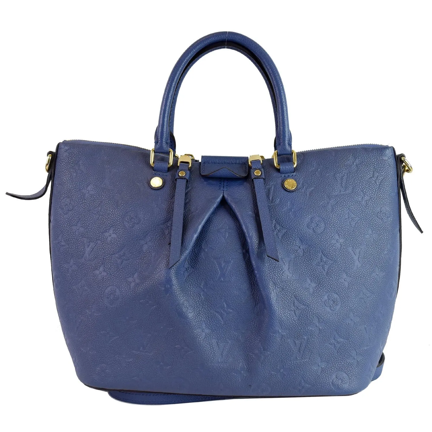 LOUIS VUITTON Mazarine MM Monogram Empreinte Shoulder Bag Blue