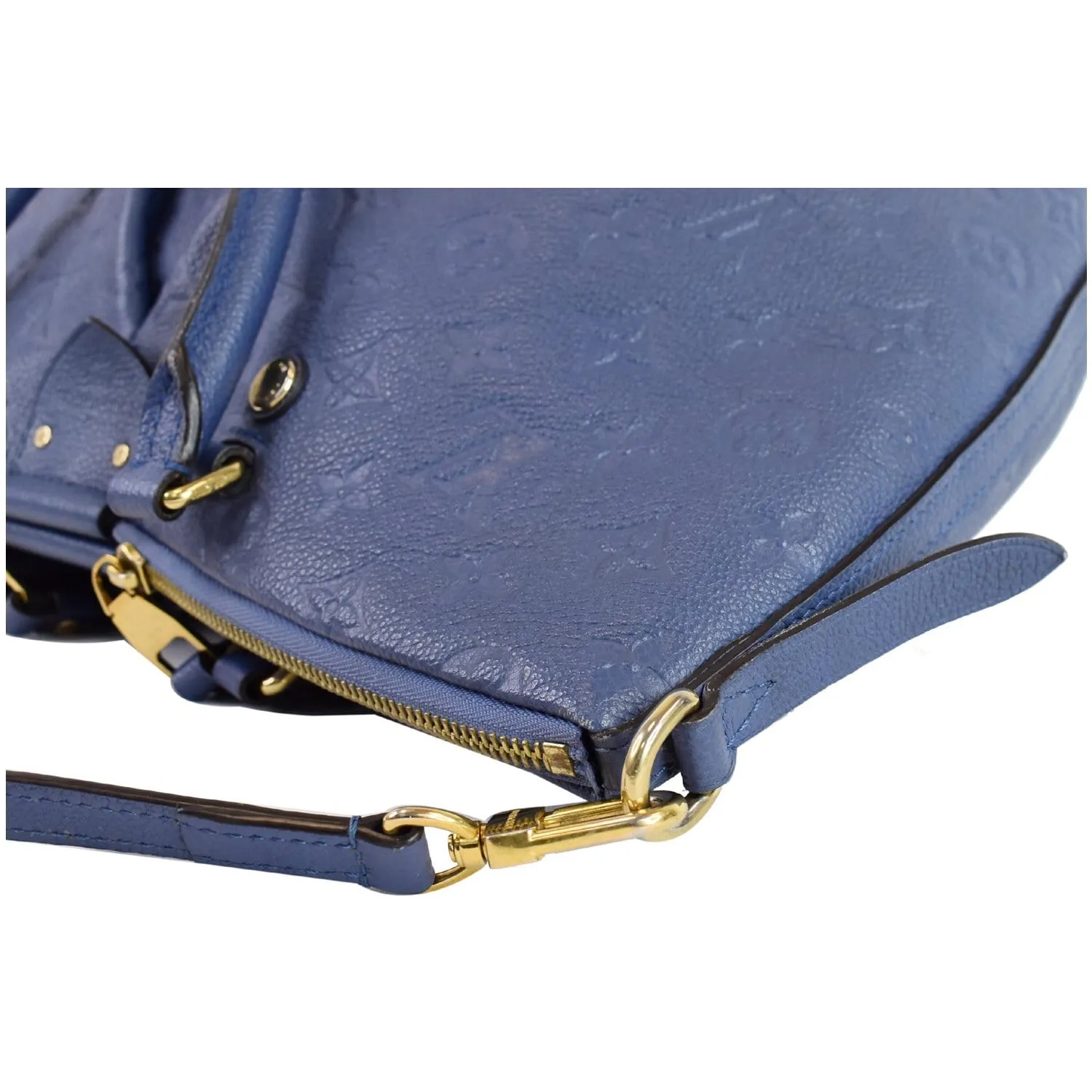 LOUIS VUITTON Mazarine MM Monogram Empreinte Shoulder Bag Blue