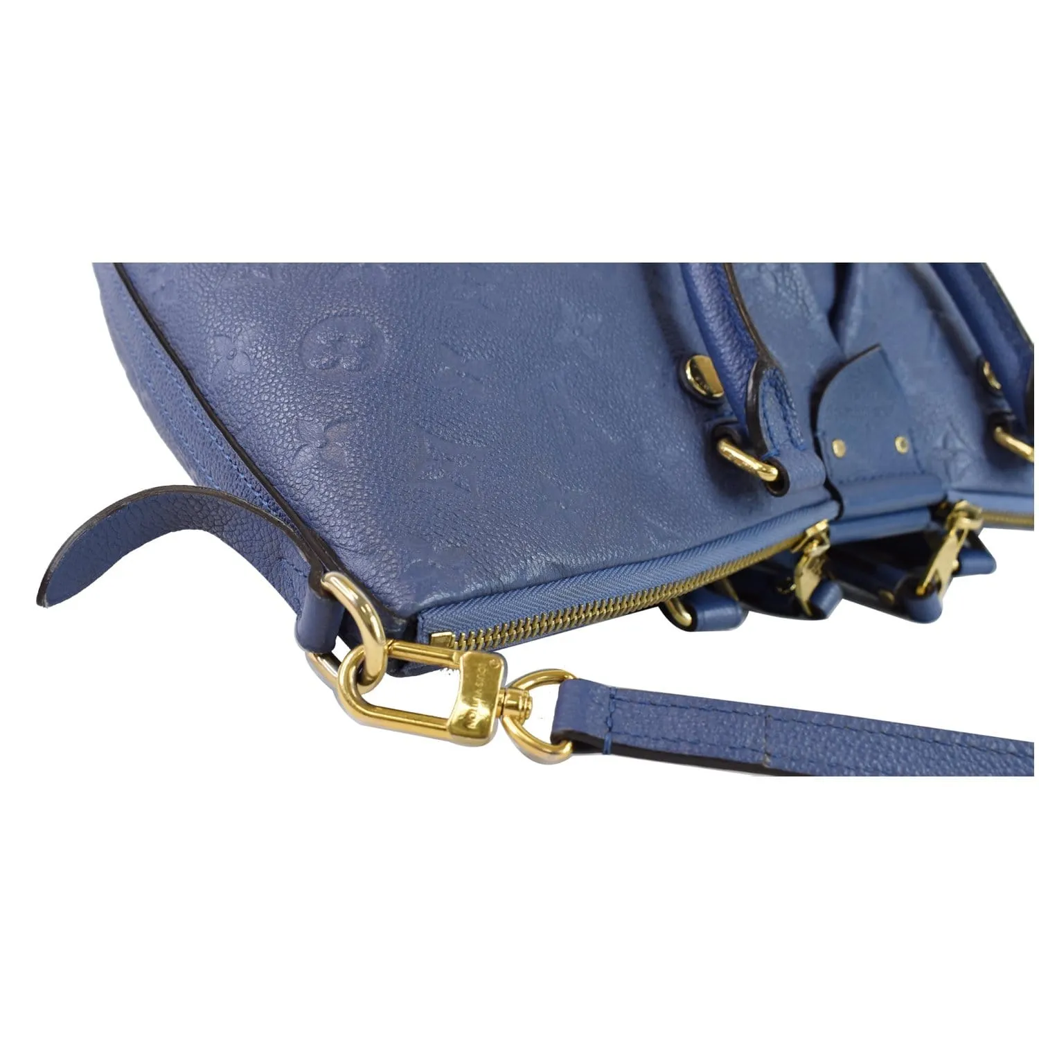 LOUIS VUITTON Mazarine MM Monogram Empreinte Shoulder Bag Blue