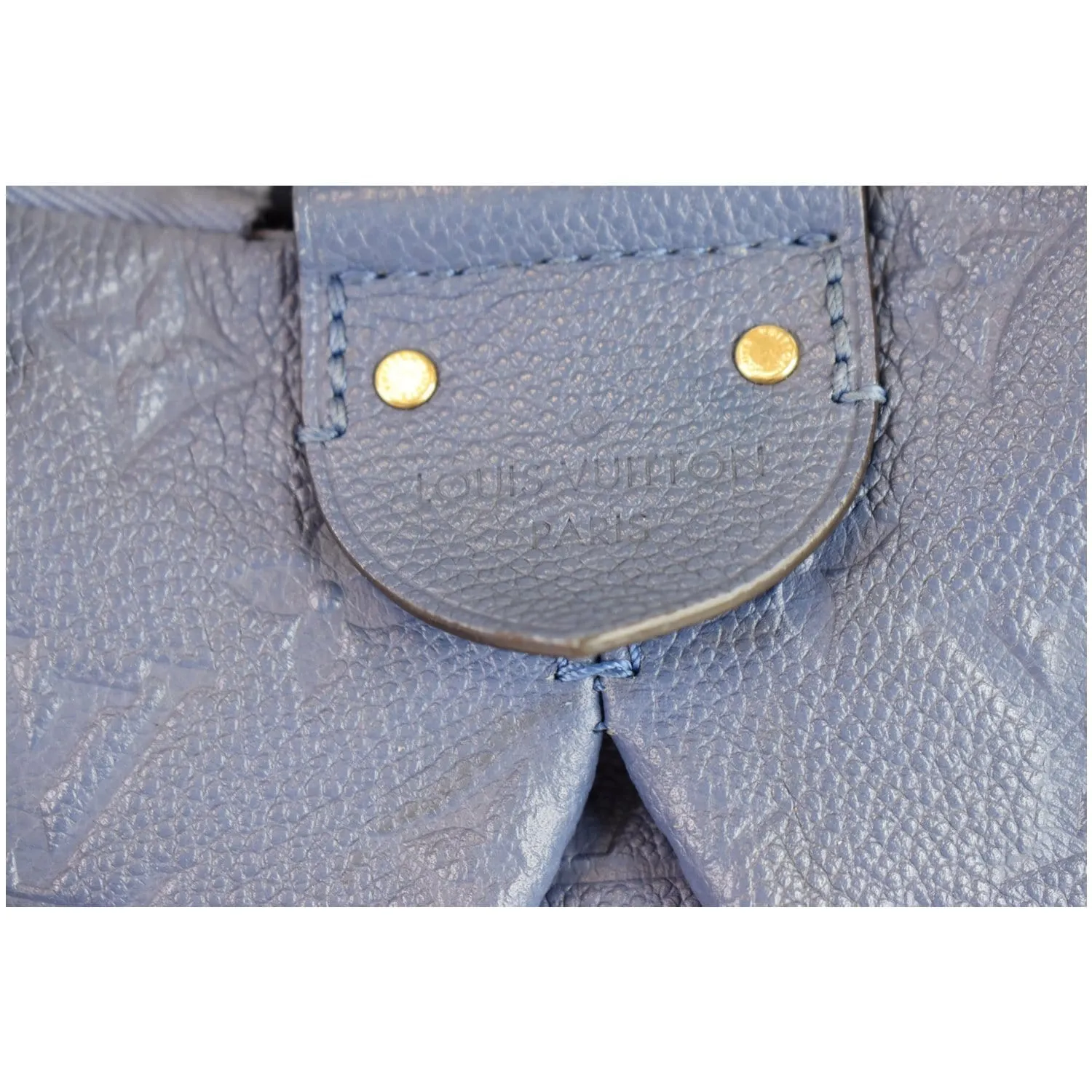 LOUIS VUITTON Mazarine MM Monogram Empreinte Shoulder Bag Blue