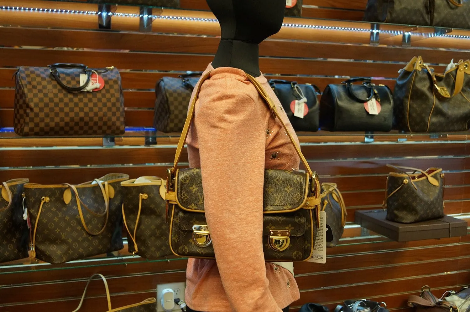 LOUIS VUITTON Monogram Hudson PM Shoulder Bag