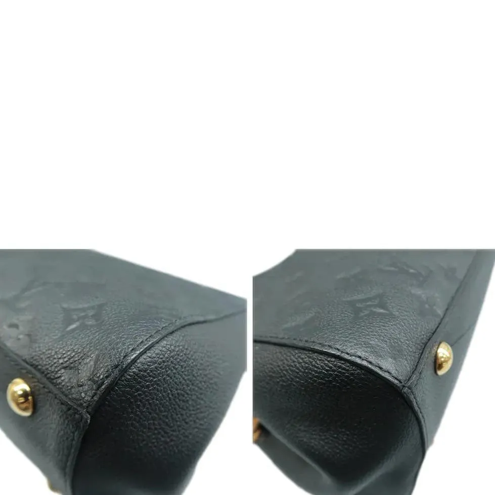 LOUIS VUITTON Montaigne Monogram Empreinte Shoulder Bag Black