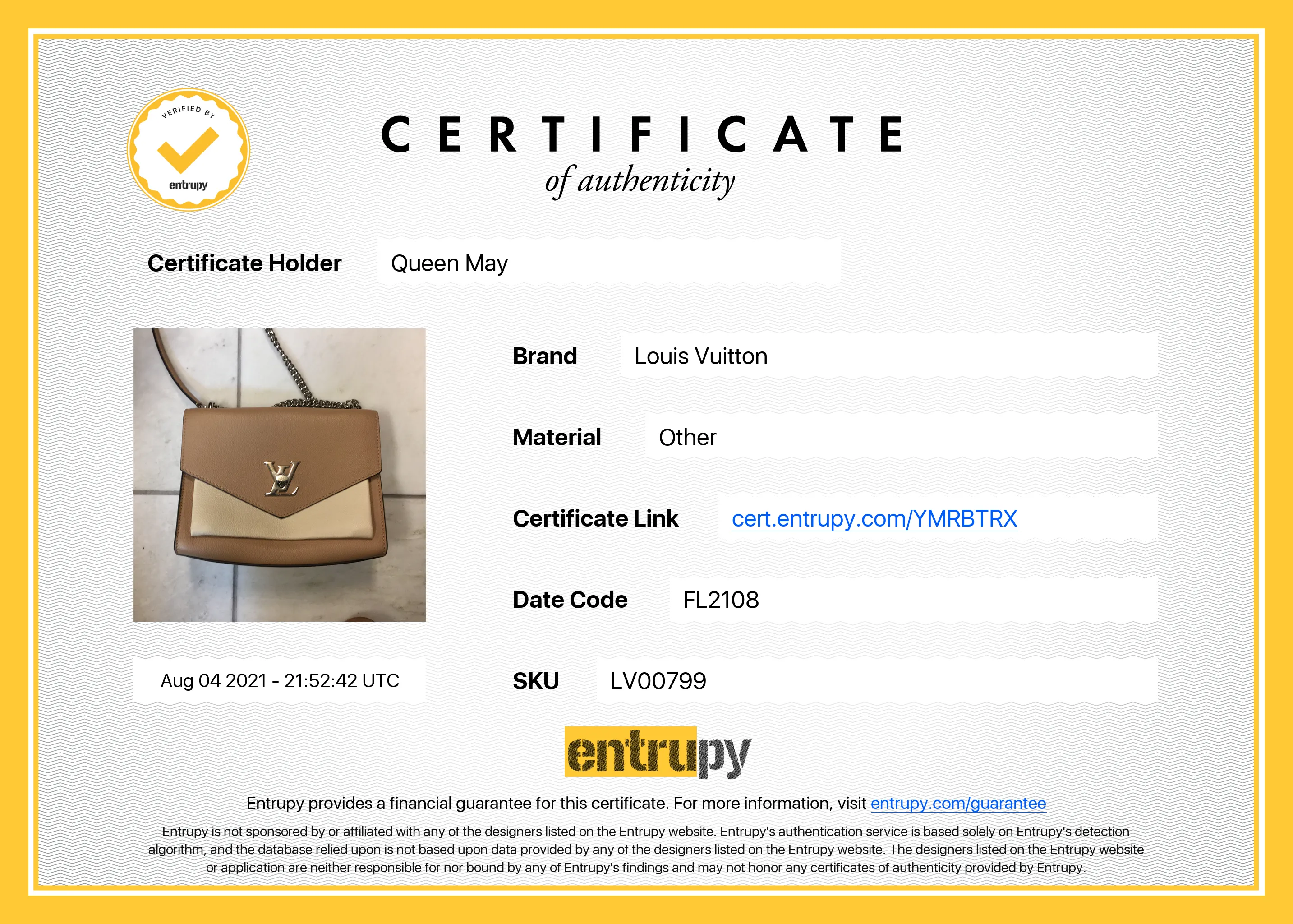 Louis Vuitton My Lockme BB