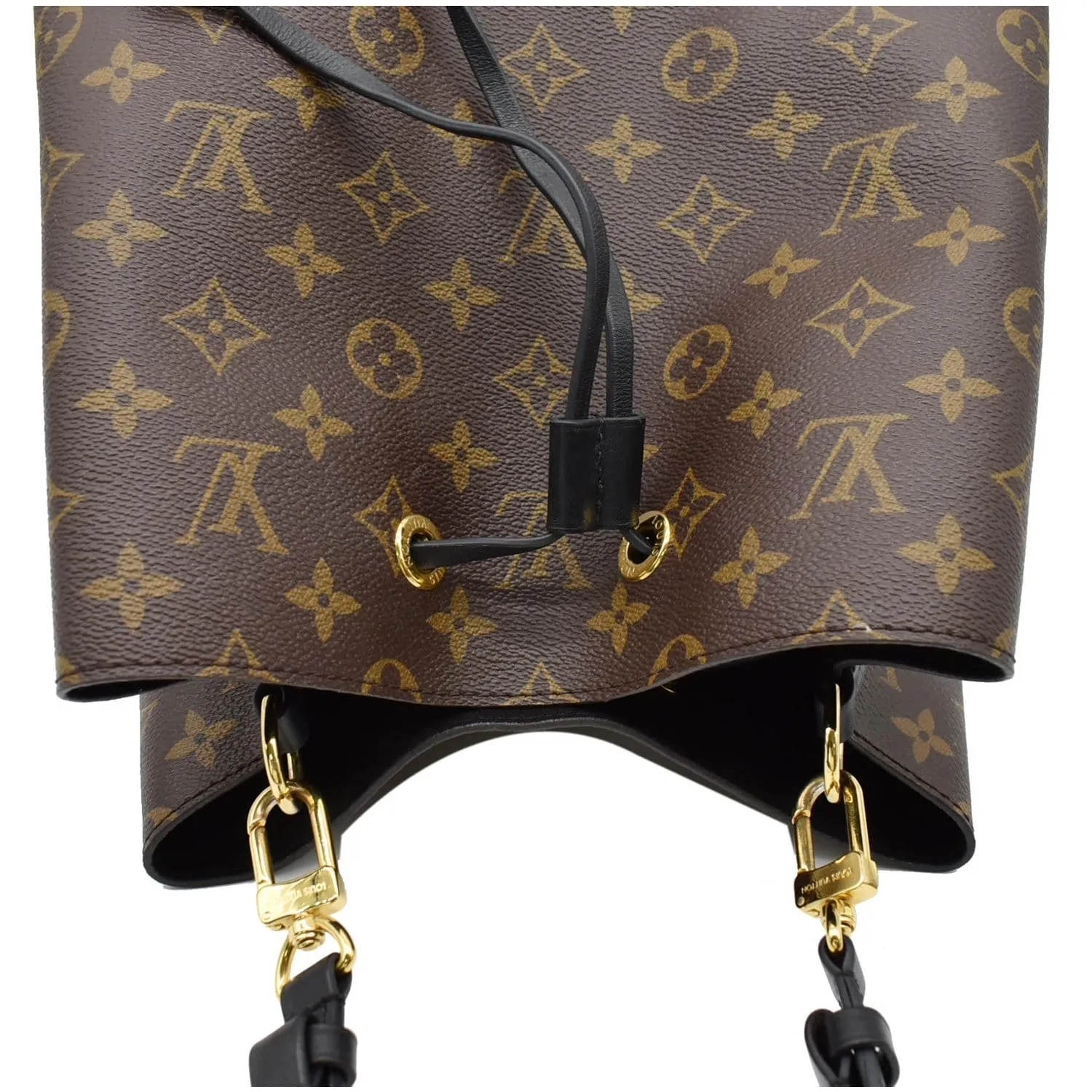 LOUIS VUITTON Neonoe Monogram Canvas Crossbody Bag Brown