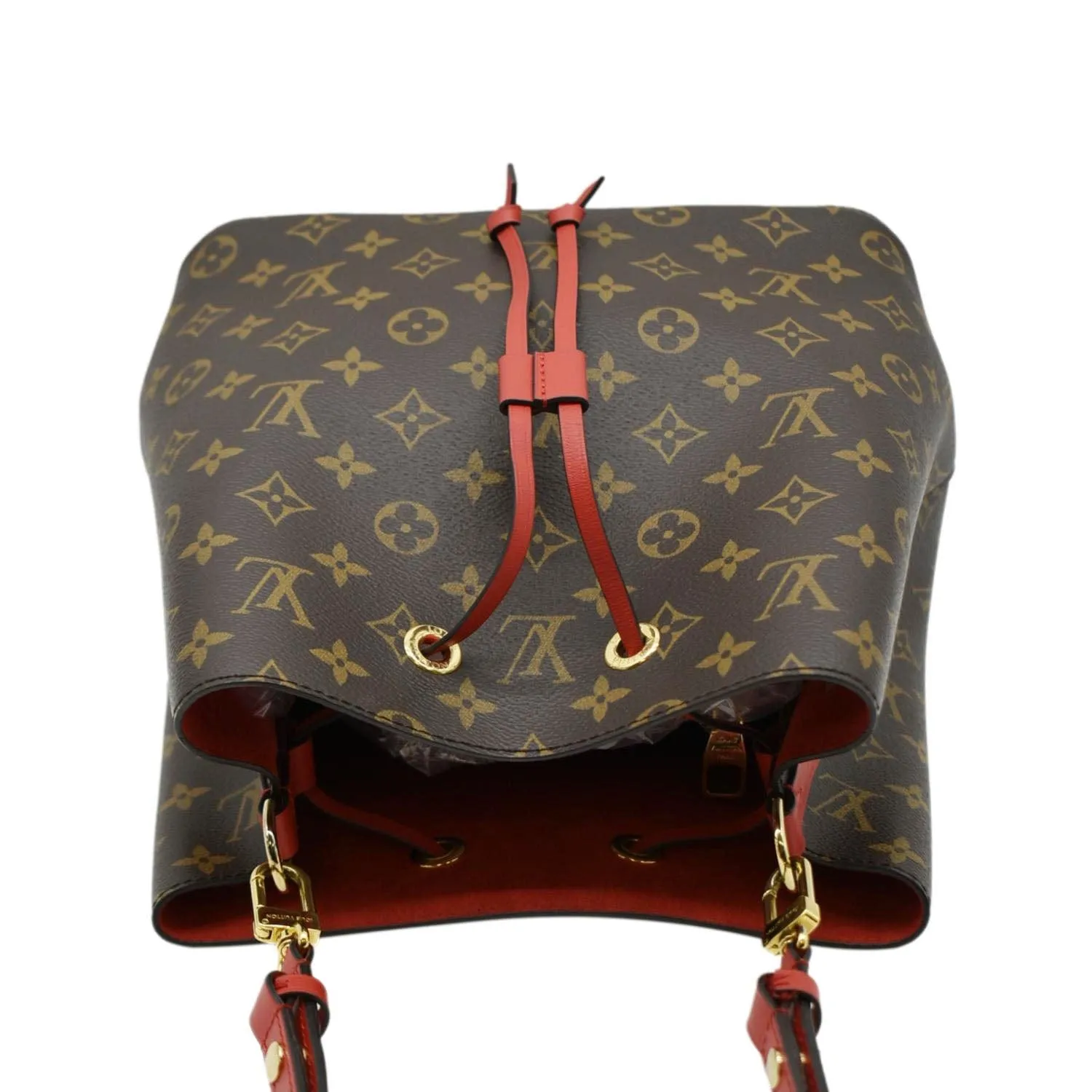 LOUIS VUITTON Neonoe Monogram Canvas Shoulder Bag Brown