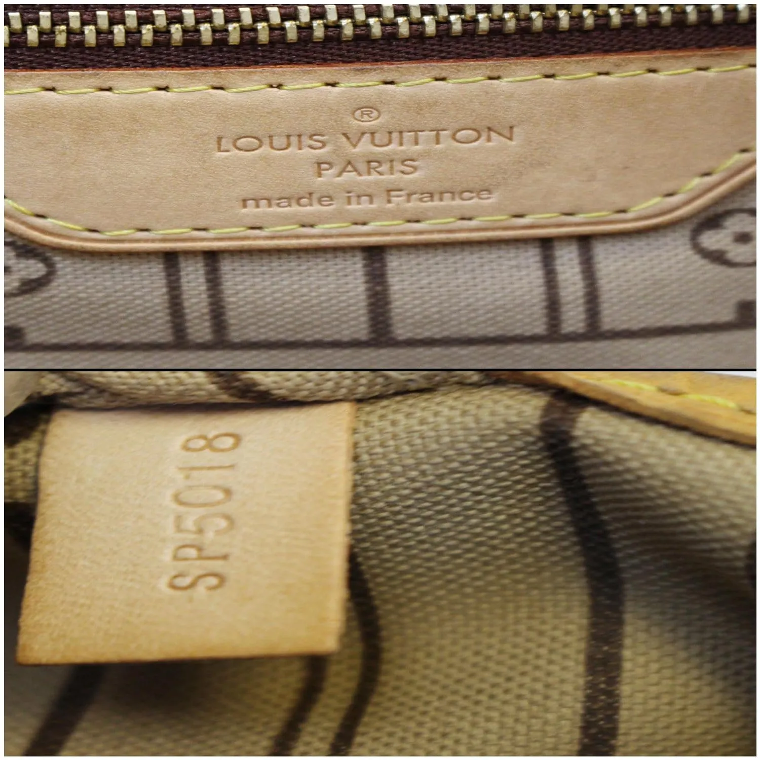 LOUIS VUITTON Neverfull GM Monogram Canvas Tote Shoulder Bag Brown