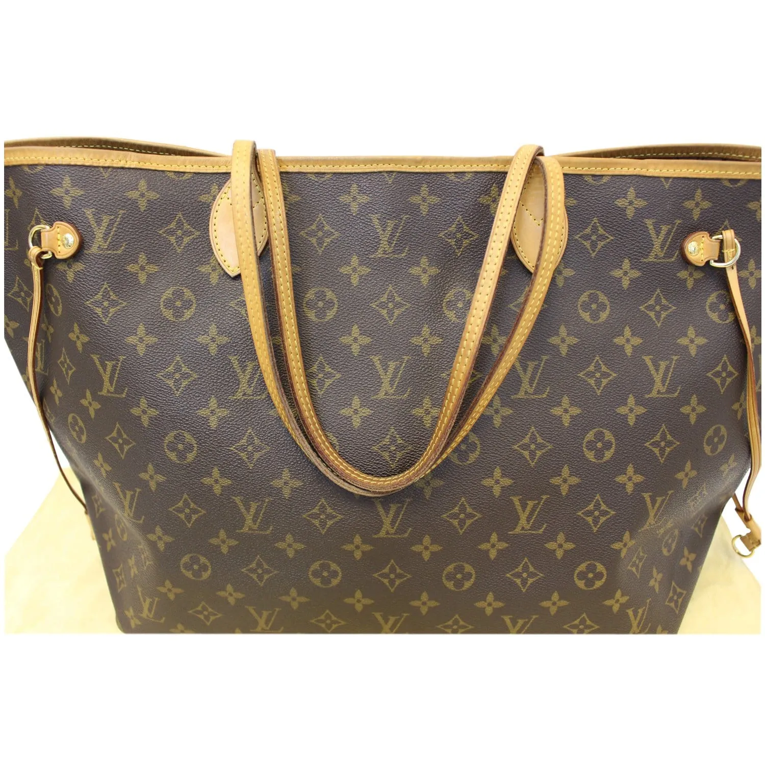 LOUIS VUITTON Neverfull GM Monogram Canvas Tote Shoulder Bag Brown